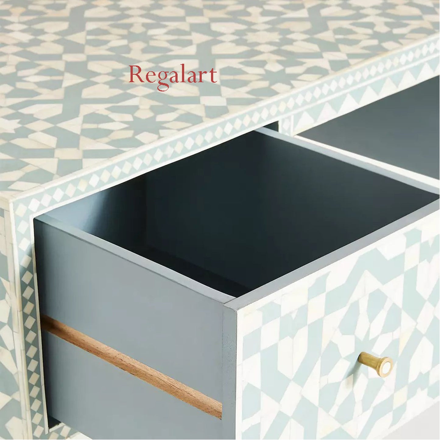 Bone Inlay Work Desk, Bone Inlay Laptop Table Study Table Bedroom Decor Table