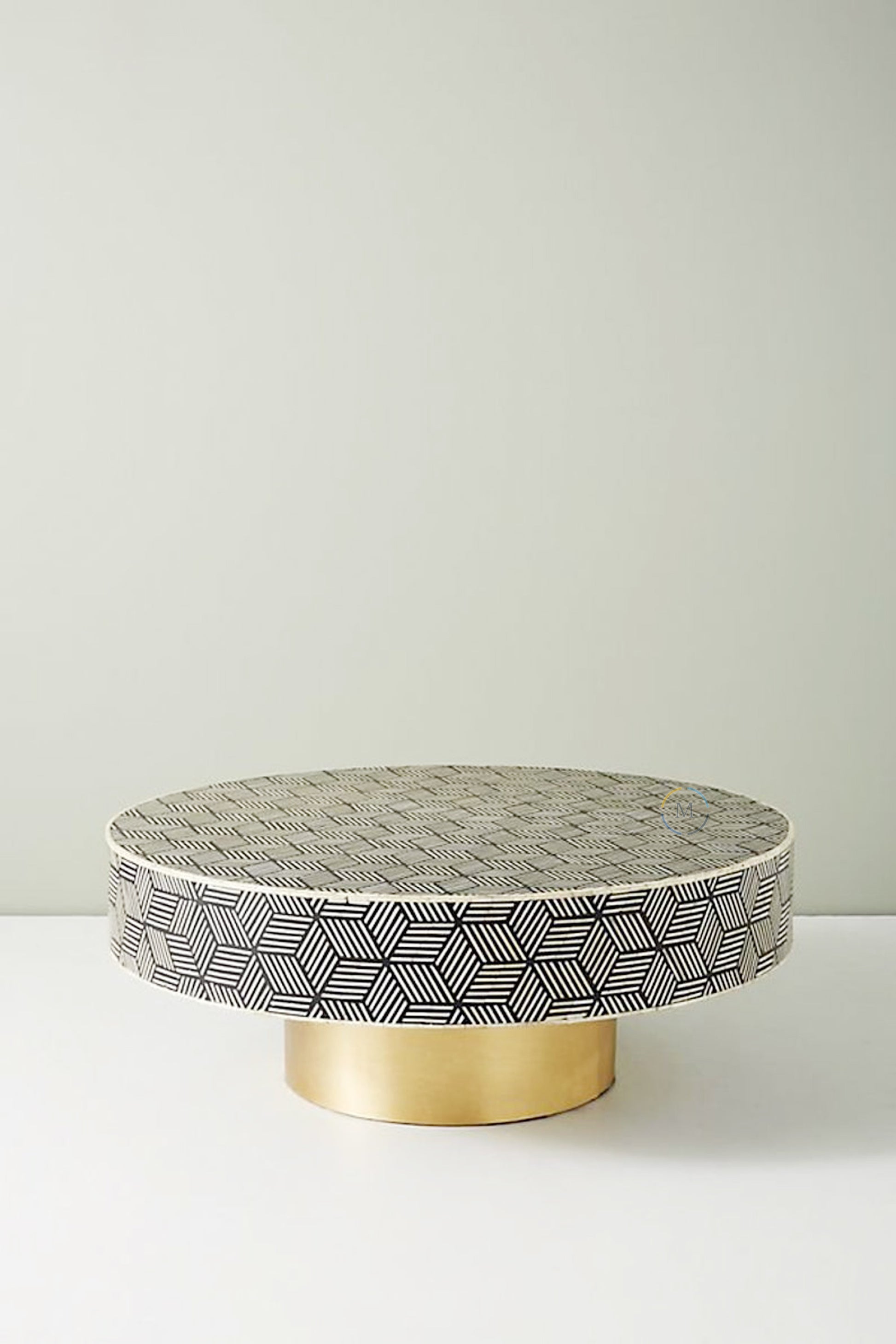 Coffee Table Center Table Handmade Bone Inlay Home Decor