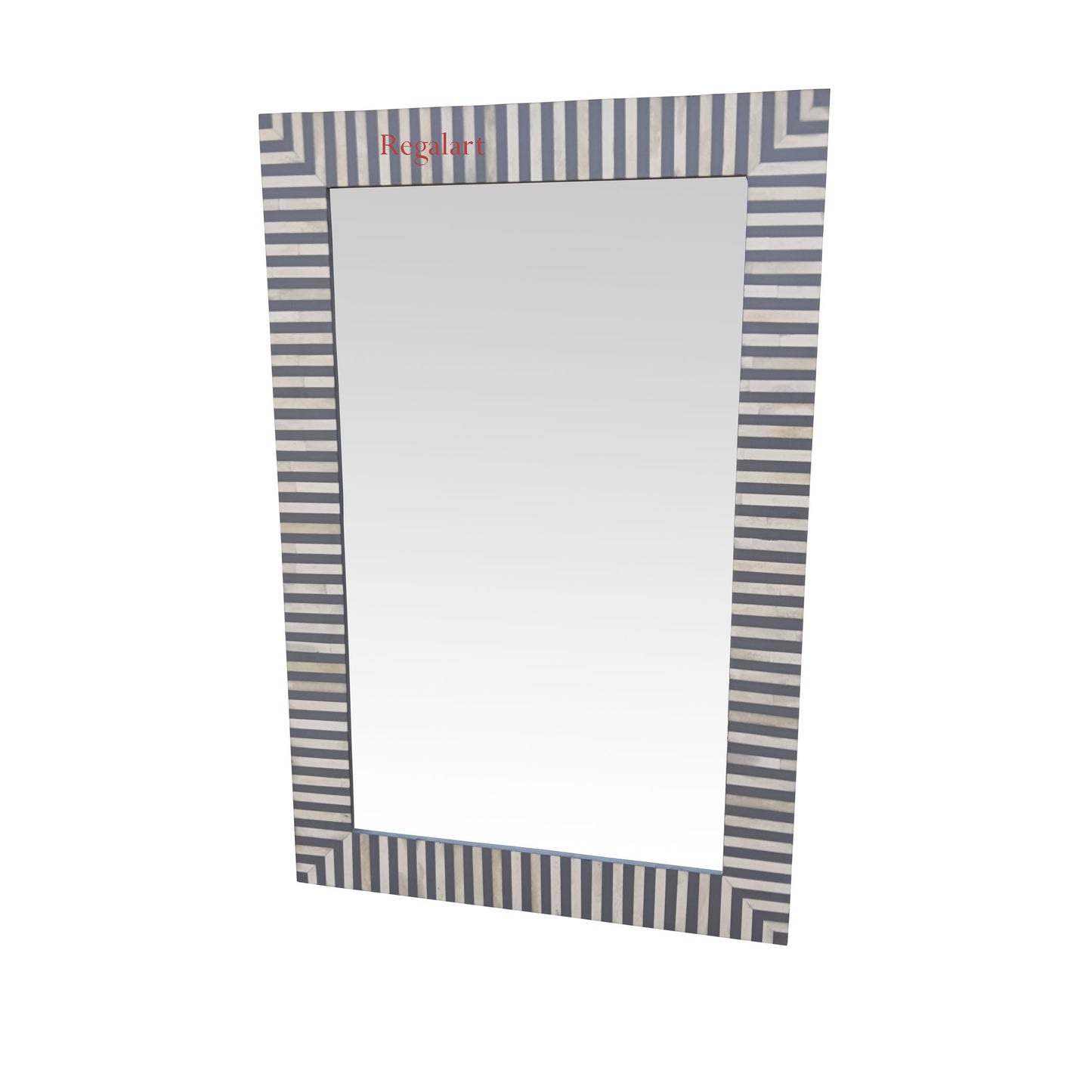Bone Inlay Unique Pattern Wall Mirror Frame Decorative Handmade Home Decor Art