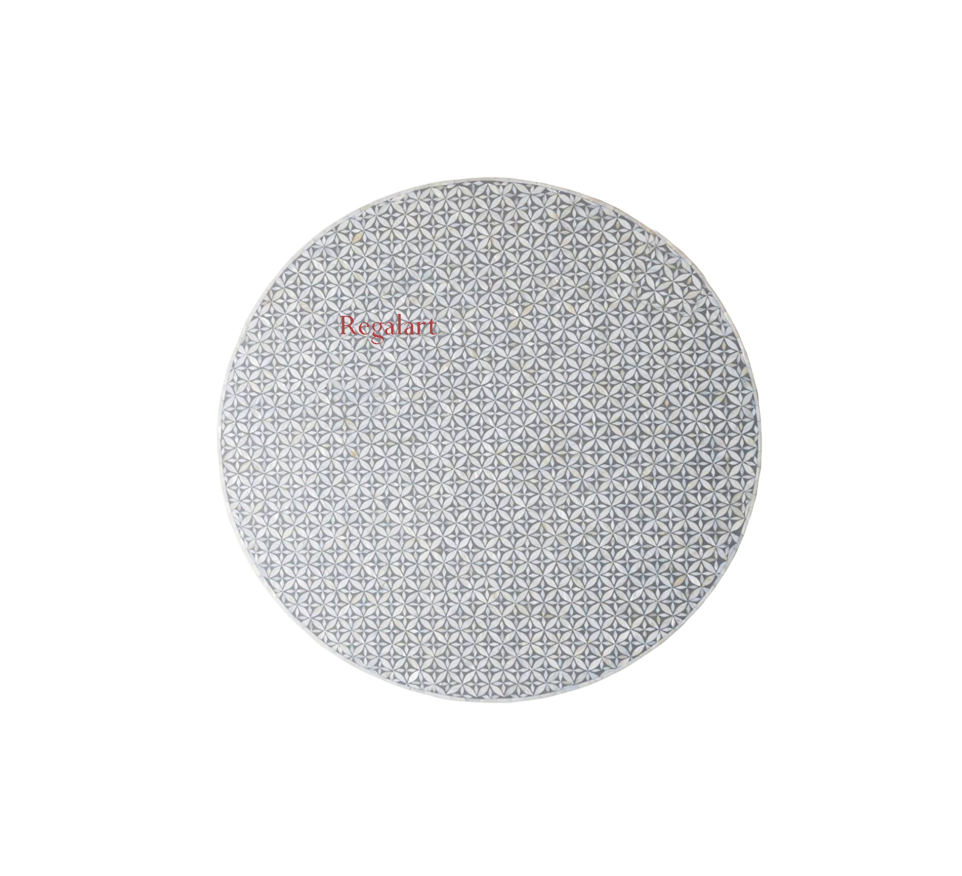 Bone Inlay Unique Design Coffee Table, Centre Table, Bone Round Table Home Decor Art