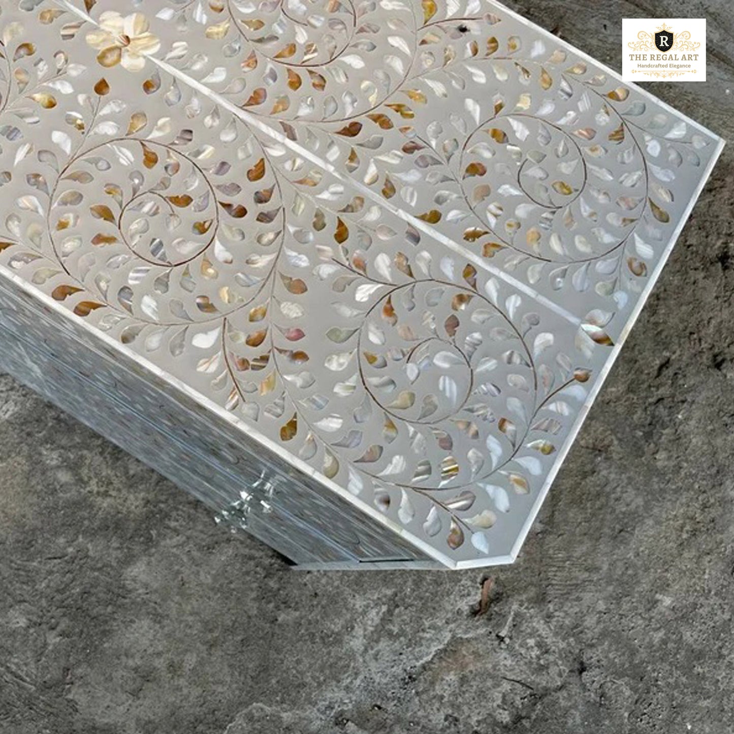 Mother of Pearl Inlay Chest of Drawers, MOP Inlay Dresser,MOP Sideboard,Mother of Pearl Inlay Furniture, Mother of Pearl Three Drawer Dresser