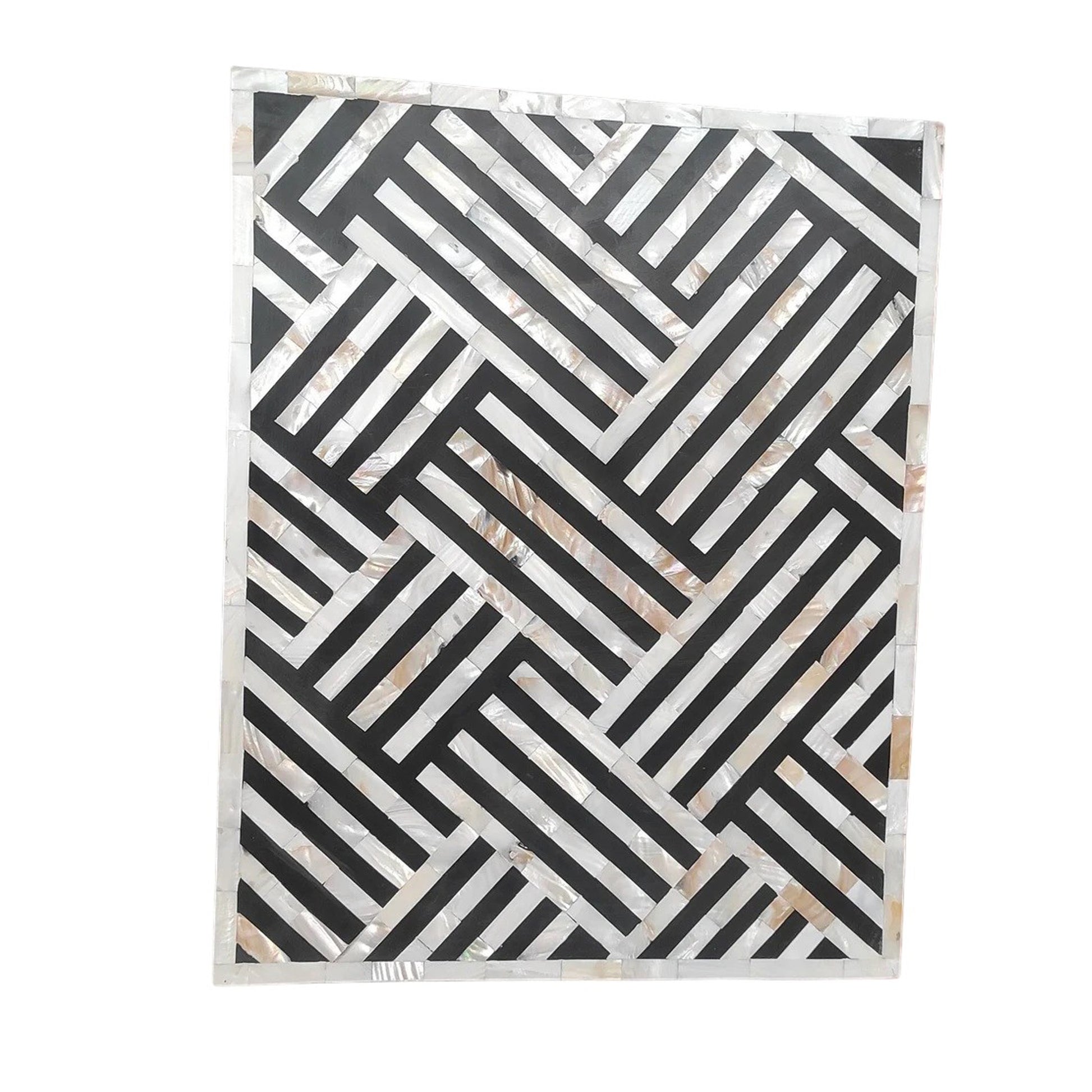 Handmade Mother Of Pearl Inlay Wooden Modern Strip Pattern Bedside/Sidetable/Nightstand with 1 Drawer and 2 Door Furniture with freeshipping