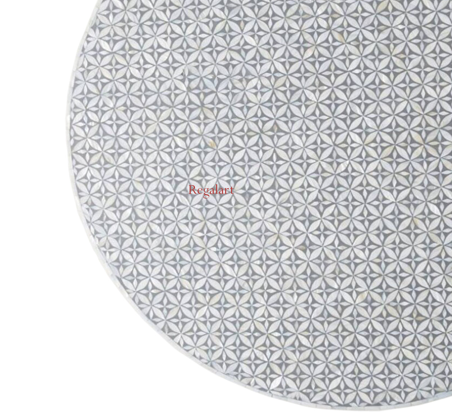 Bone Inlay Unique Design Coffee Table, Centre Table, Bone Round Table Home Decor Art