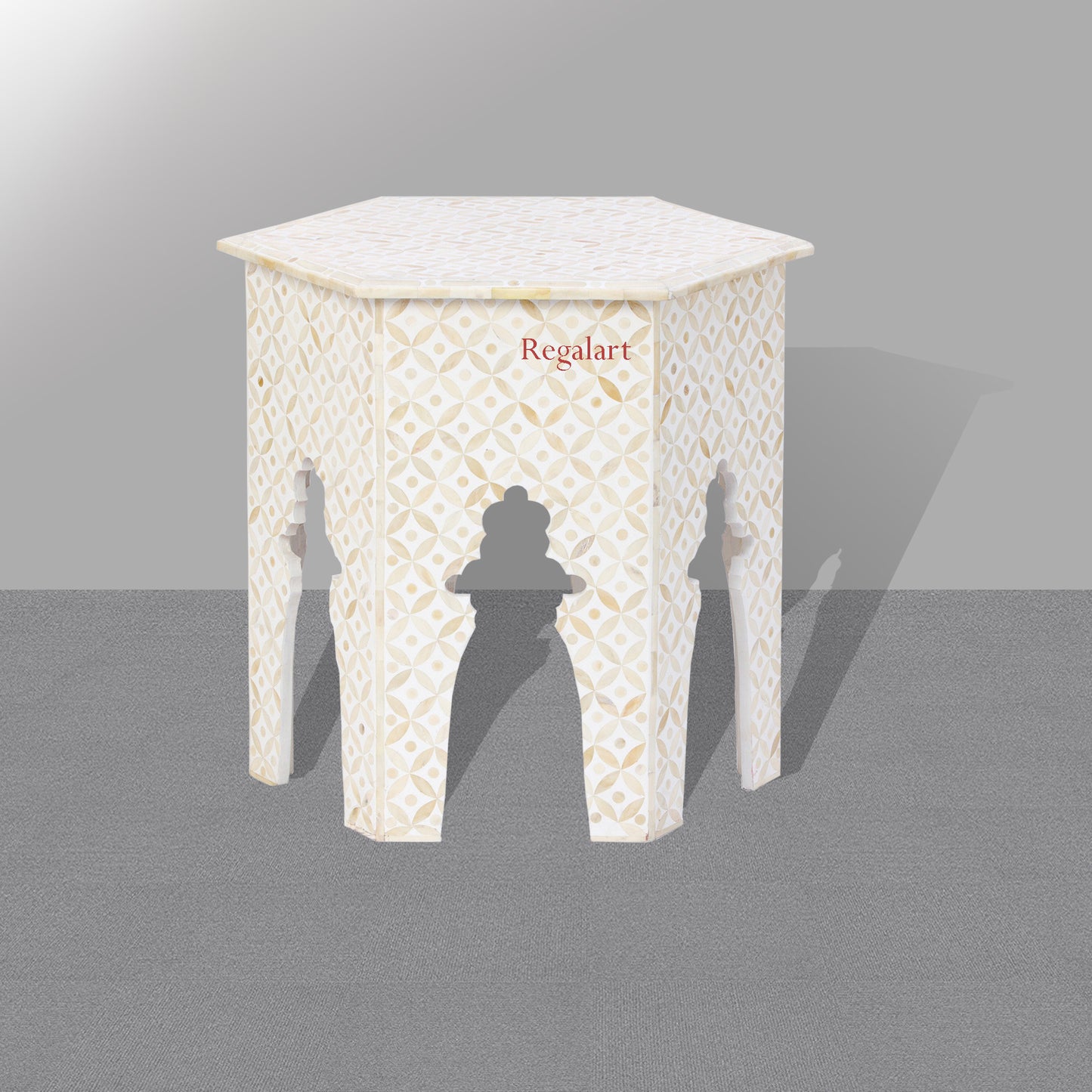 Mother of pearl Unique Pettan Table Handmade Side Table End Stool Home Decor