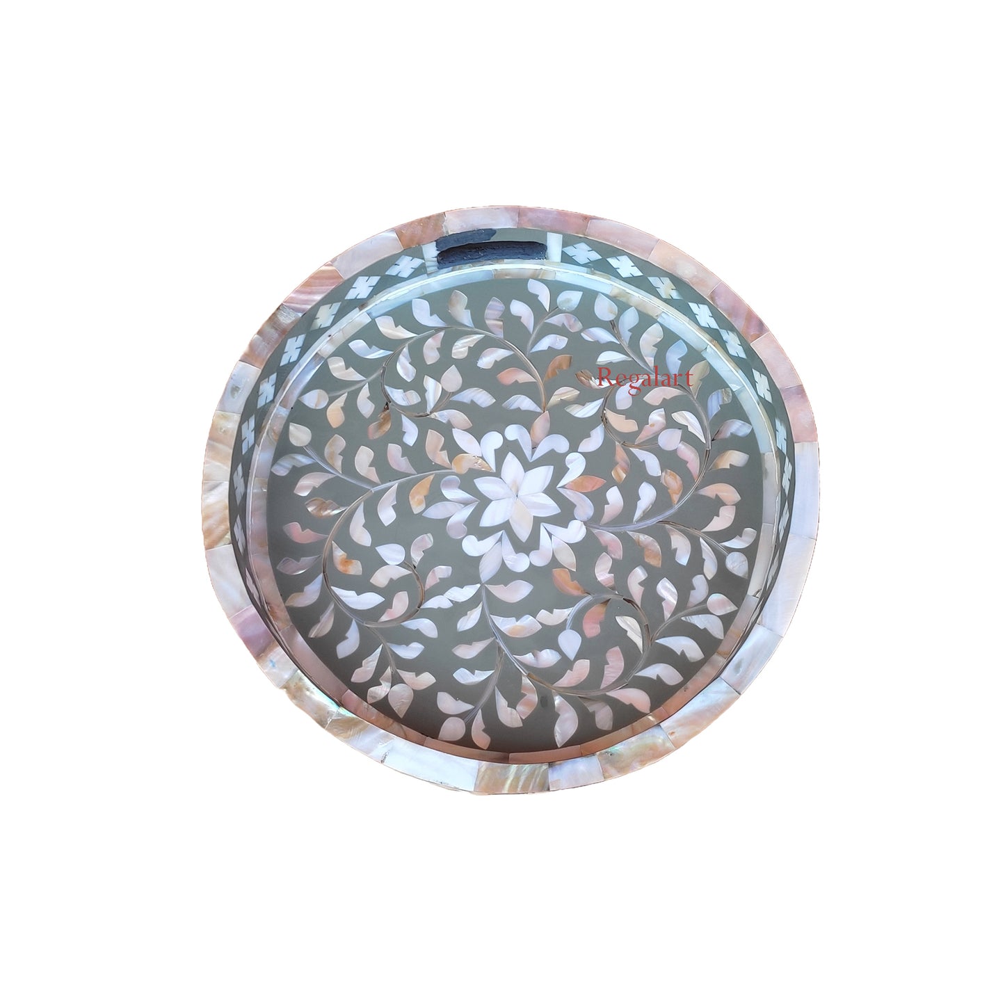 Mother of Pearl Inlay Kitchen Serving Tray For, Dining Table, Home Decor, Breakfast, and Coffee Tray