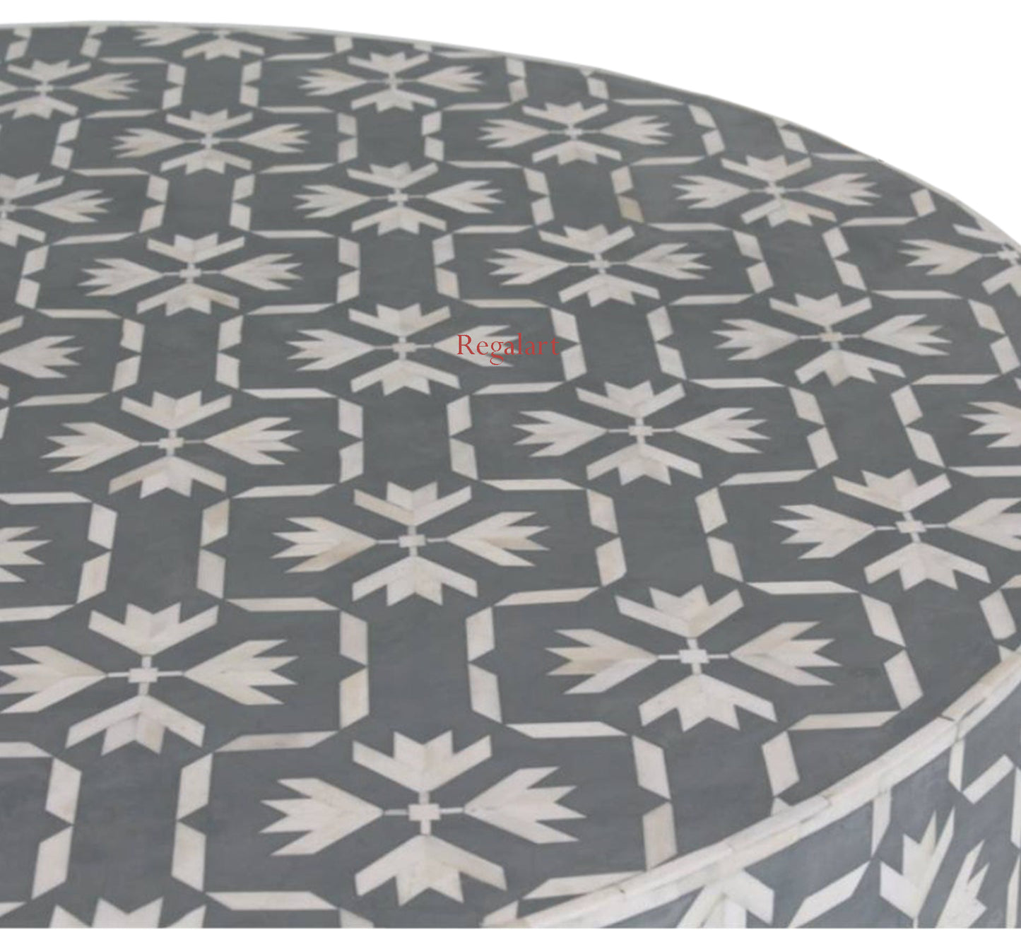 Bone Inlay Unique Design Round Coffee Table Home decor