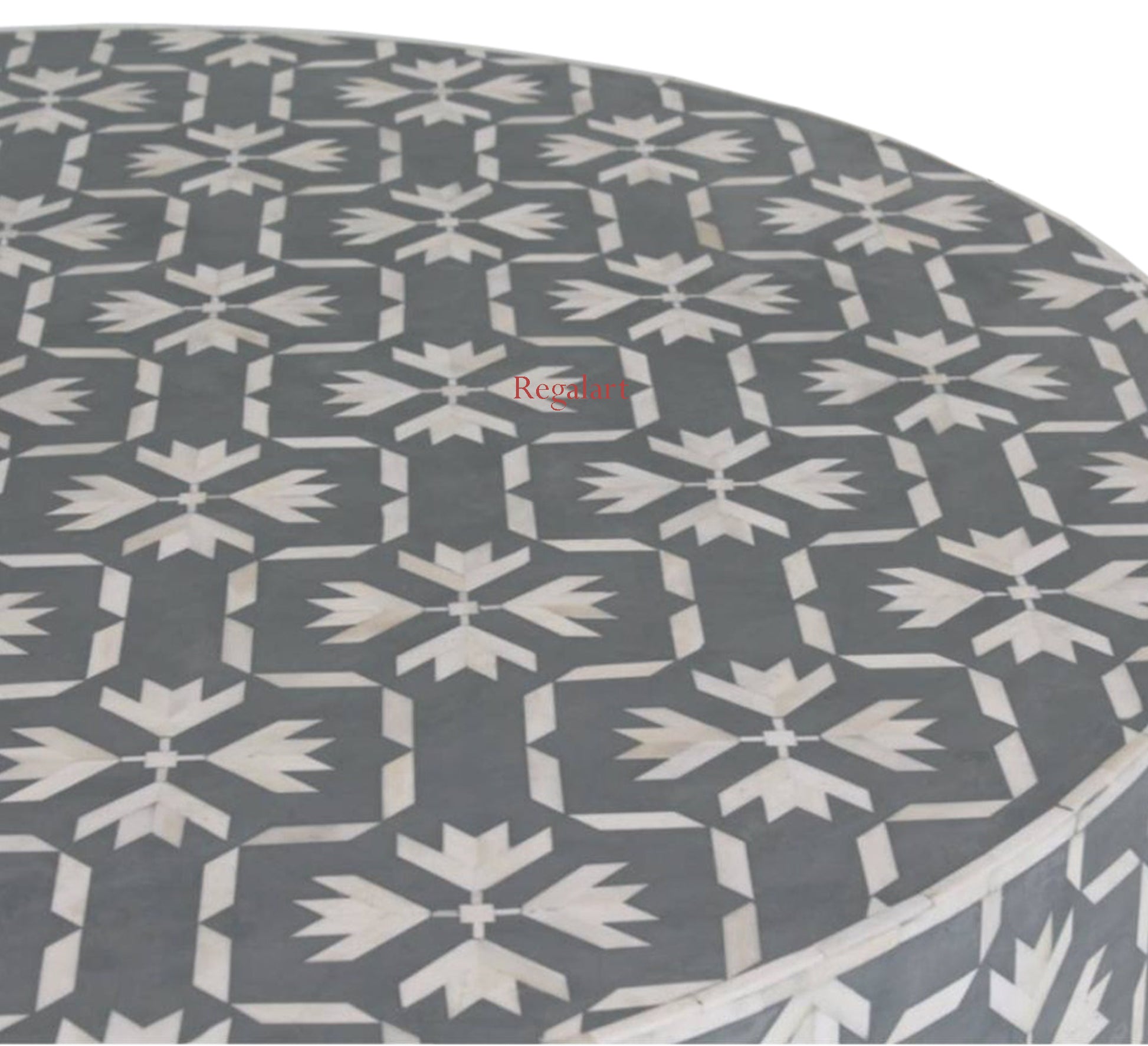 Bone Inlay Unique Design Round Coffee Table Home decor