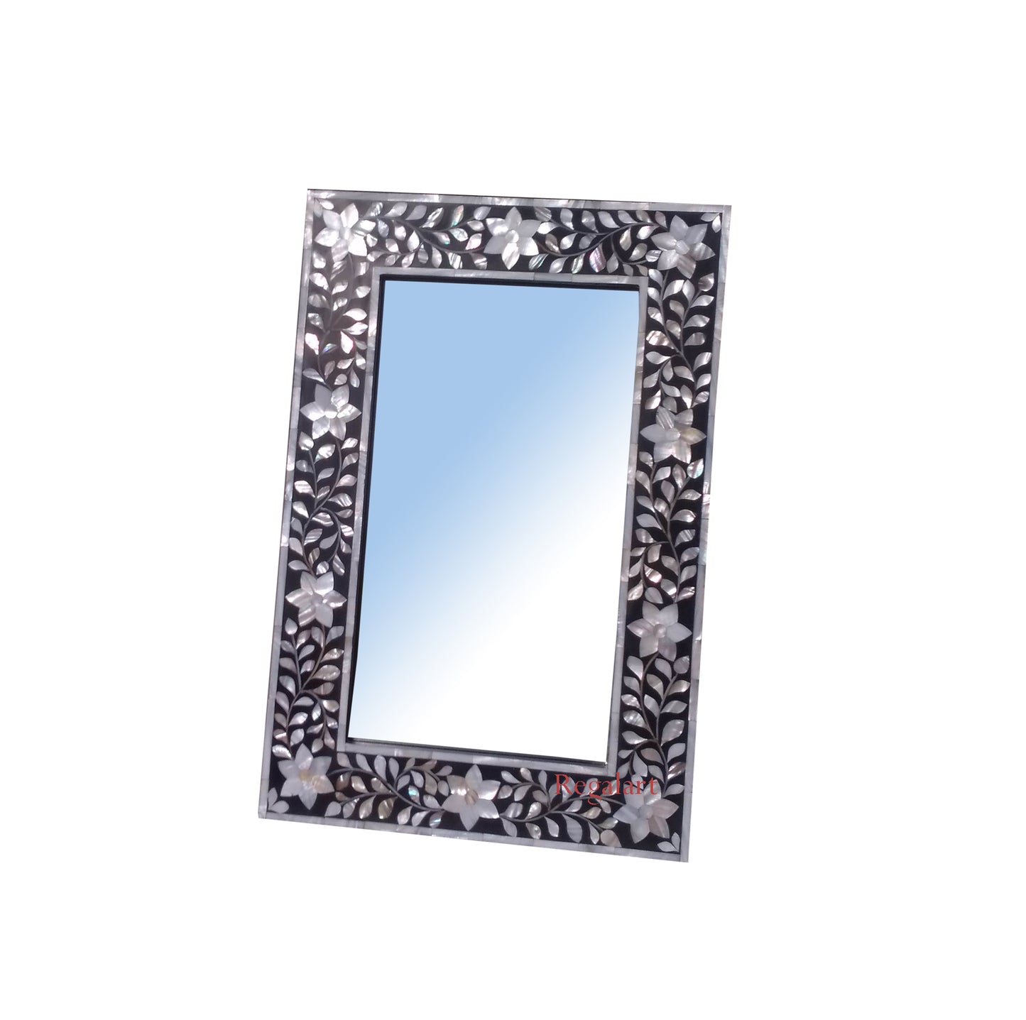 Vintage Home Decor: Handmade Mother of Pearl Wall Mirror