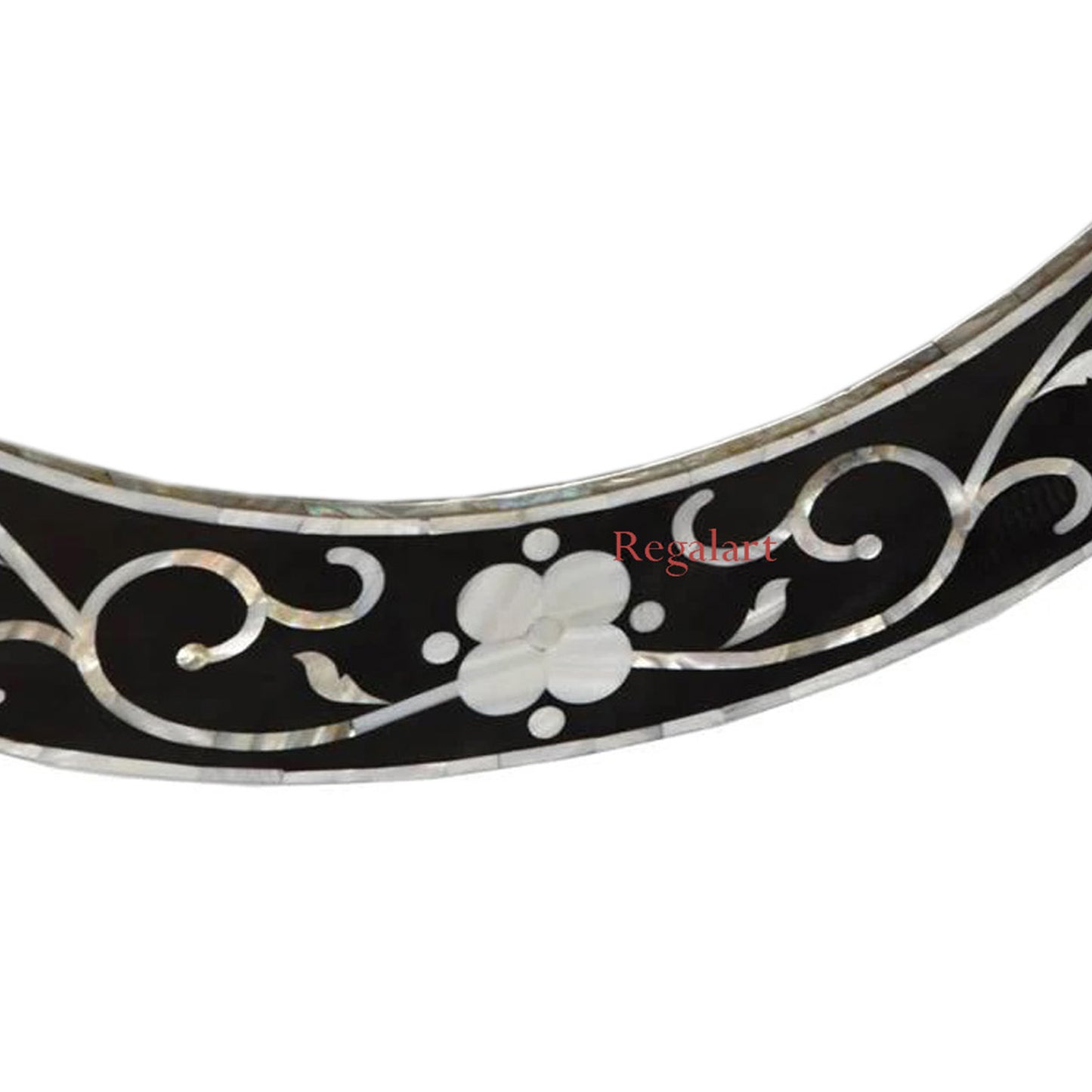 Mother Of Pearl Wall Hanging Mirror Frame Floral Pettran Mirror Frame Round Wall Decor Mirror