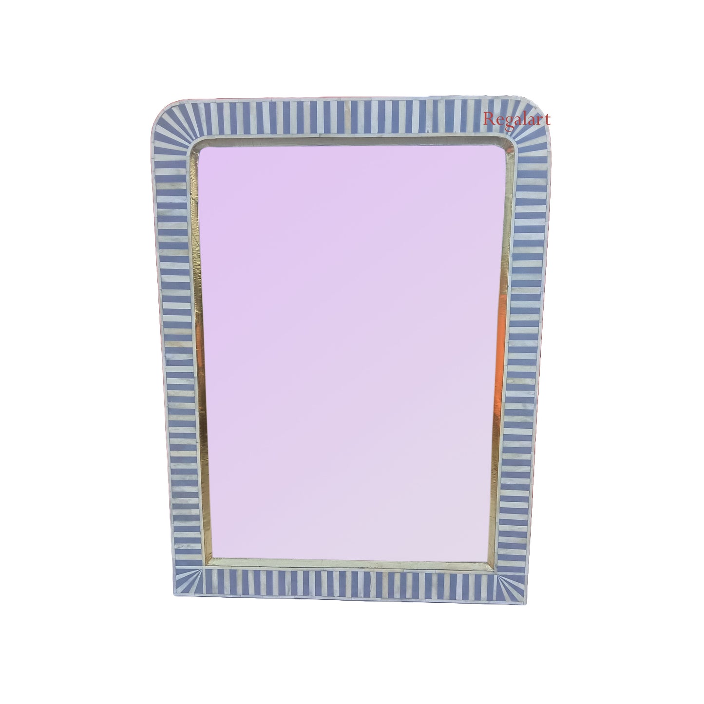 Waterfall Bone Inlay Wall Mirror Frame Handmade Bedroom Bathroom Living Room Wall Decor Mirror Frame