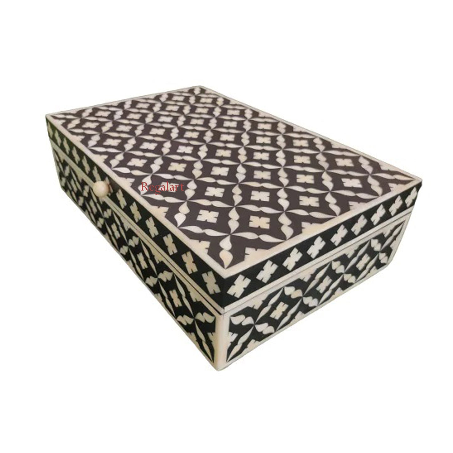 Bone Inlay jewelry box vintage box style Handmade Christmas gifts