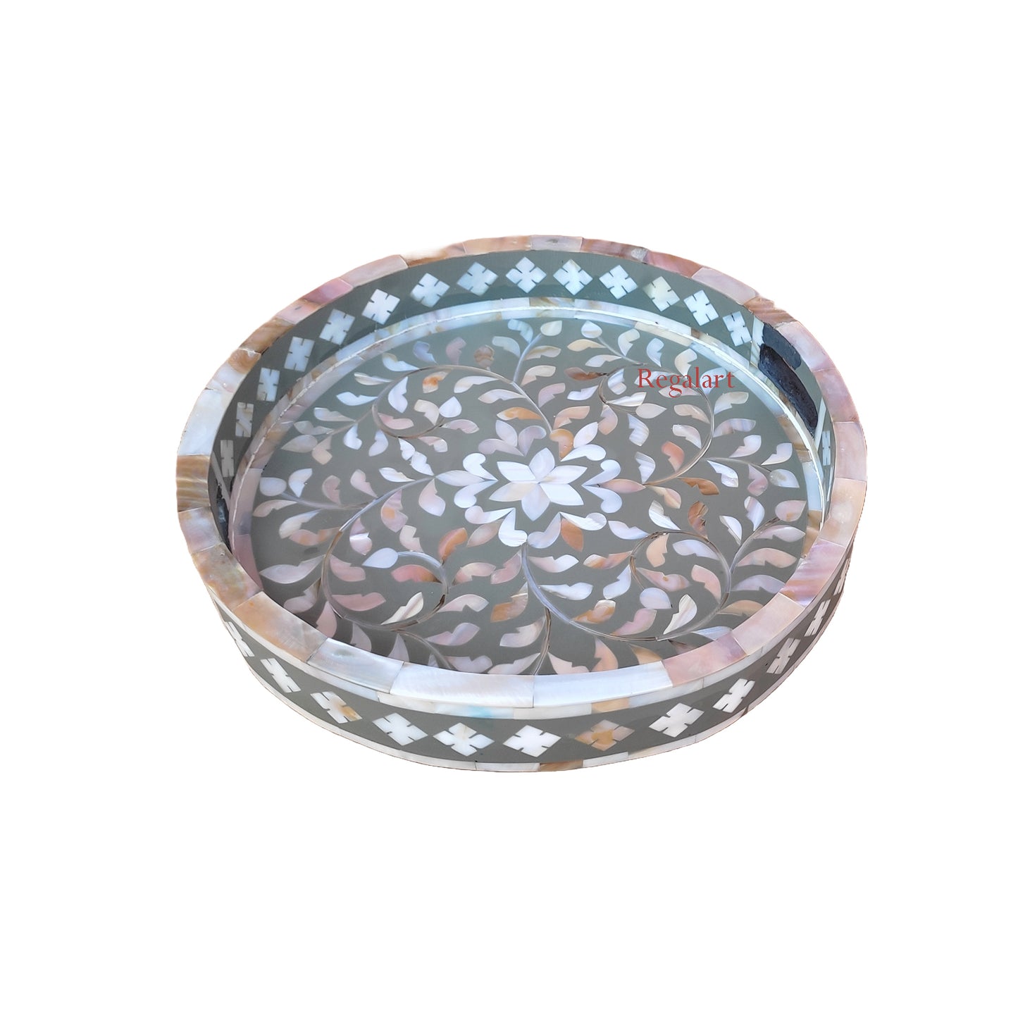 Mother of Pearl Inlay Kitchen Serving Tray For, Dining Table, Home Decor, Breakfast, and Coffee Tray