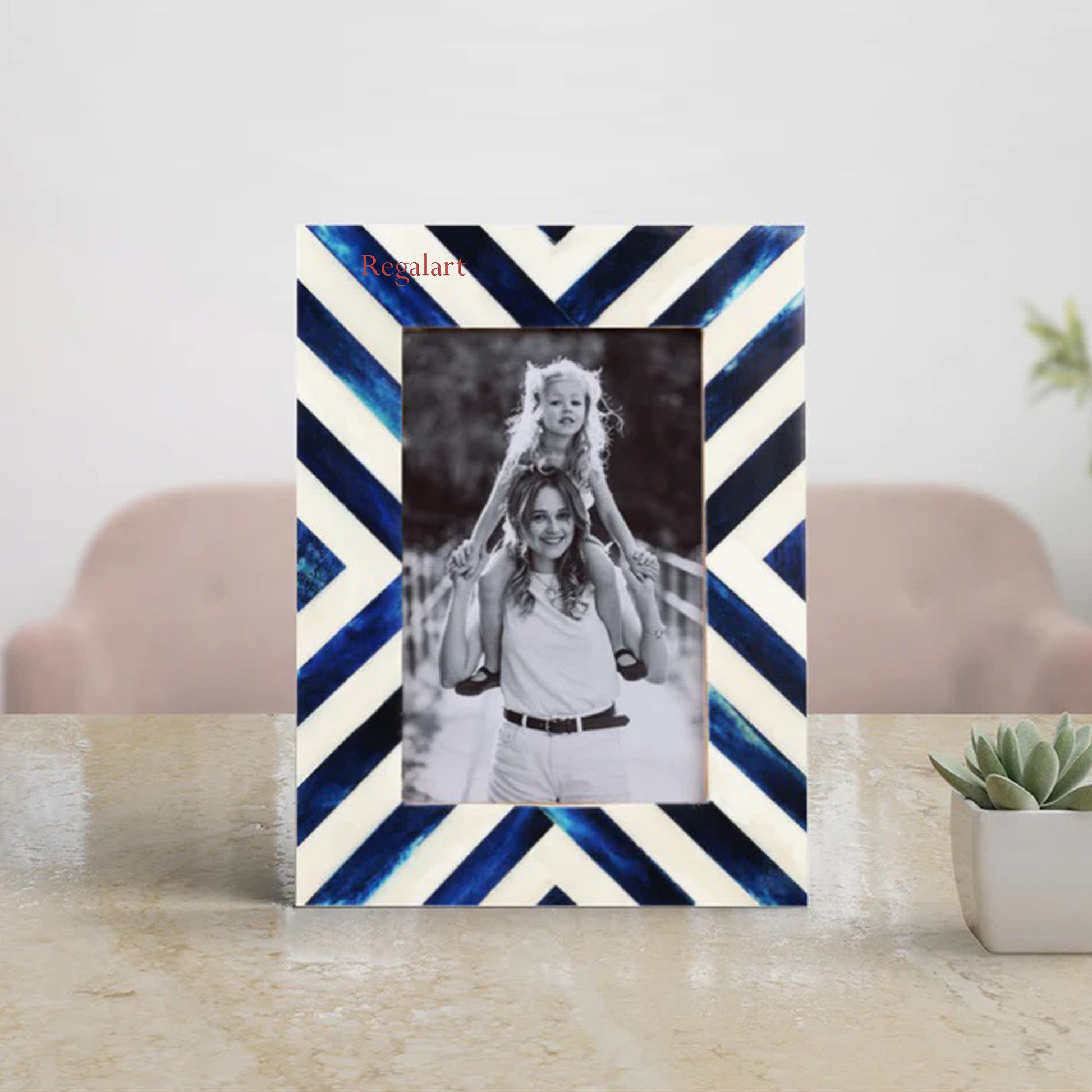 Bone Inlay Decorative Photo Picture Frame Home Decor Gift Handcrafted