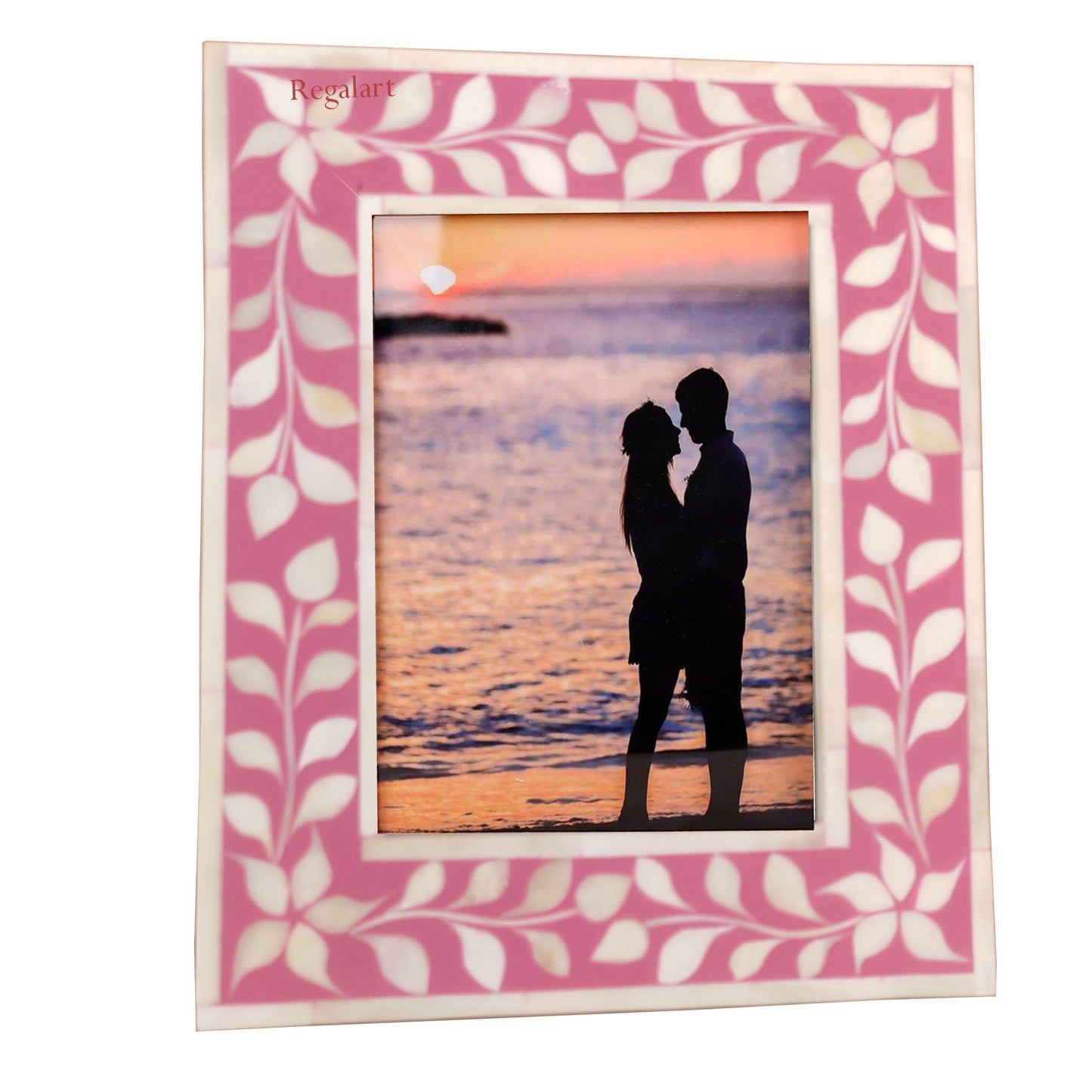 Bone Inlay Photo Frame floral Patten handmade Picture Frame bedroom decor art