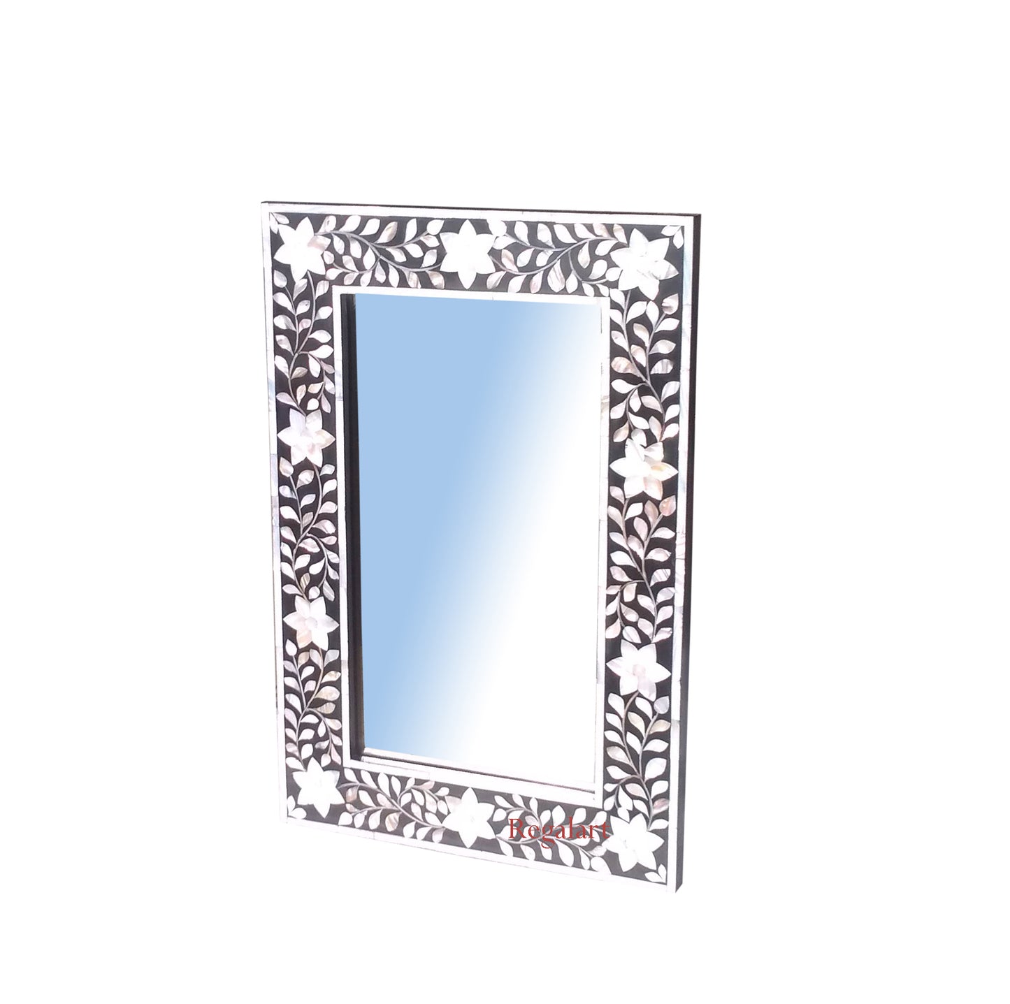 Vintage Home Decor: Handmade Mother of Pearl Wall Mirror