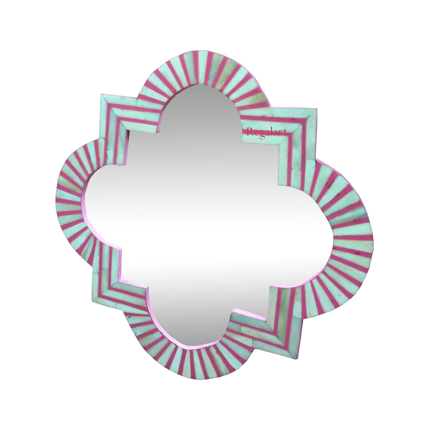 Bone inlay Bedroom Wall Decor Mirror Frame Home Decorative Unique Pattern Round Mirror frame