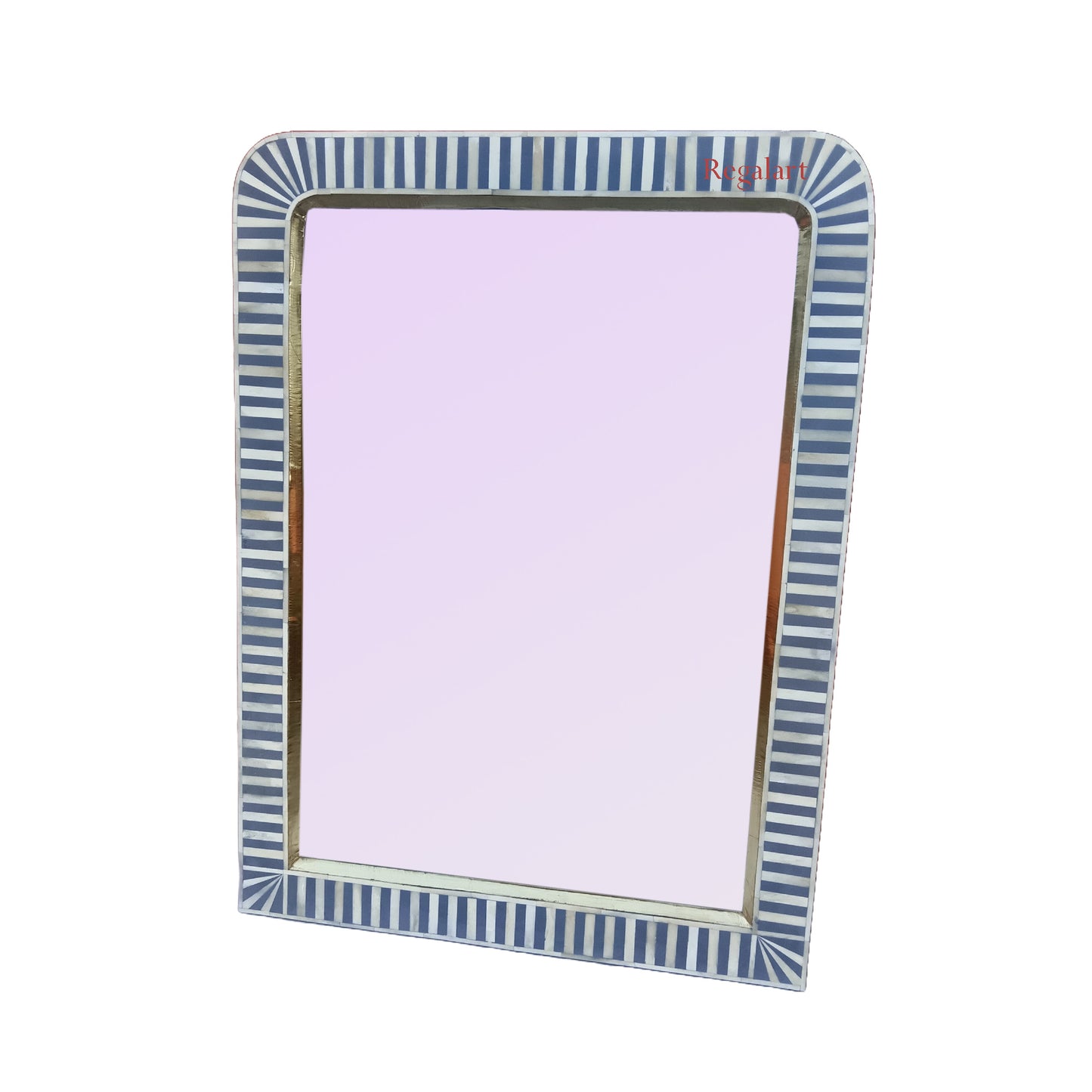 Waterfall Bone Inlay Wall Mirror Frame Handmade Bedroom Bathroom Living Room Wall Decor Mirror Frame