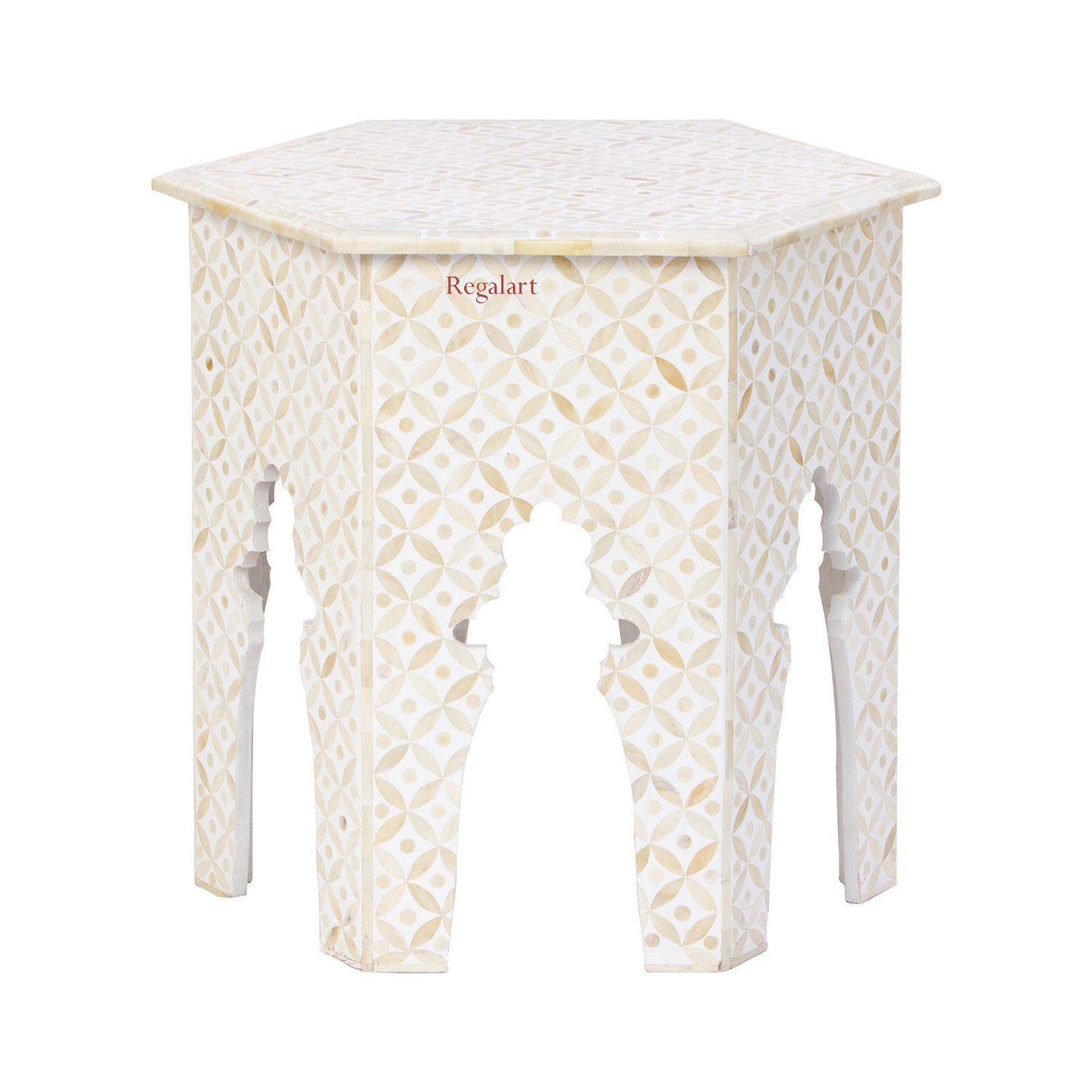 Mother of pearl Unique Pettan Table Handmade Side Table End Stool Home Decor