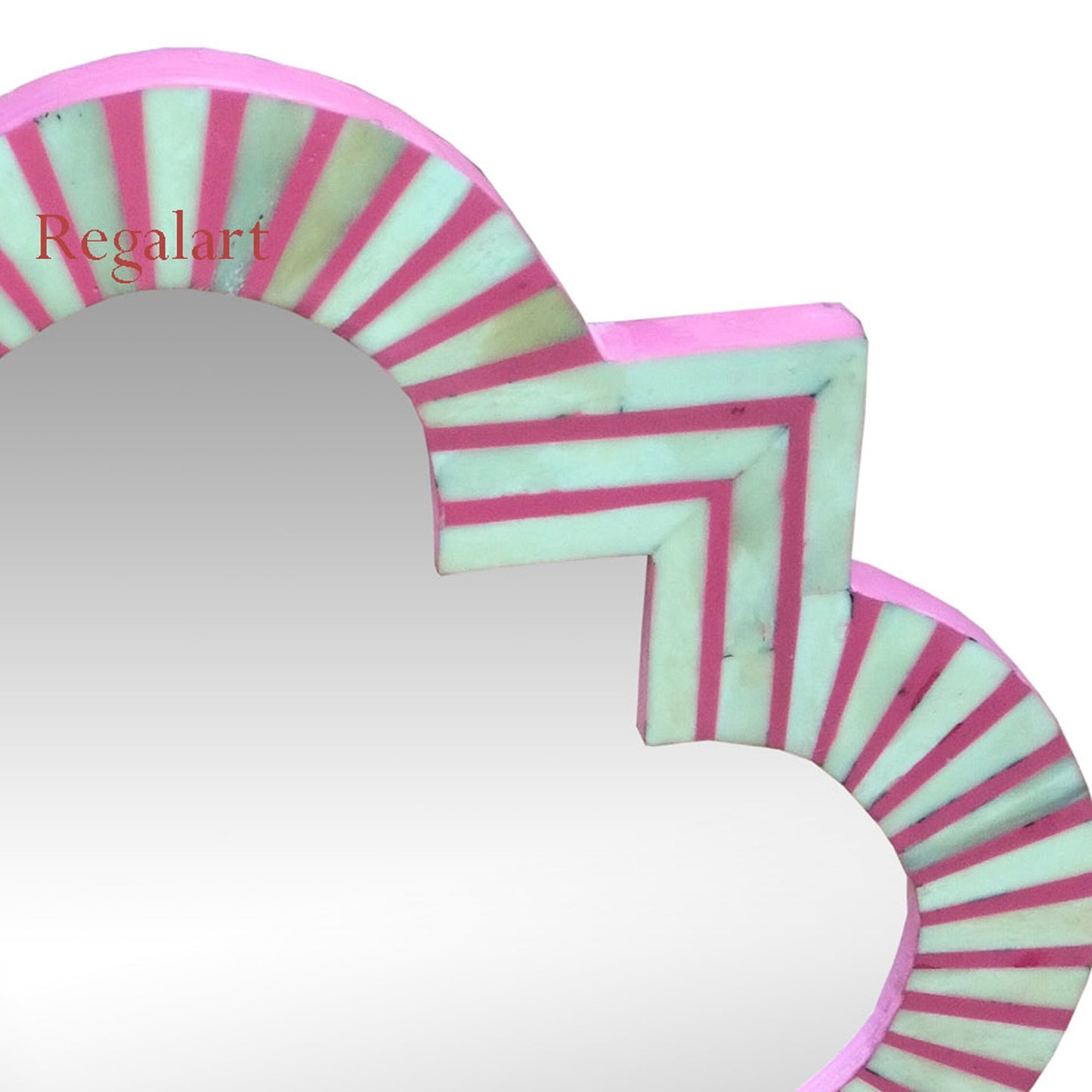 Bone inlay Bedroom Wall Decor Mirror Frame Home Decorative Unique Pattern Round Mirror frame