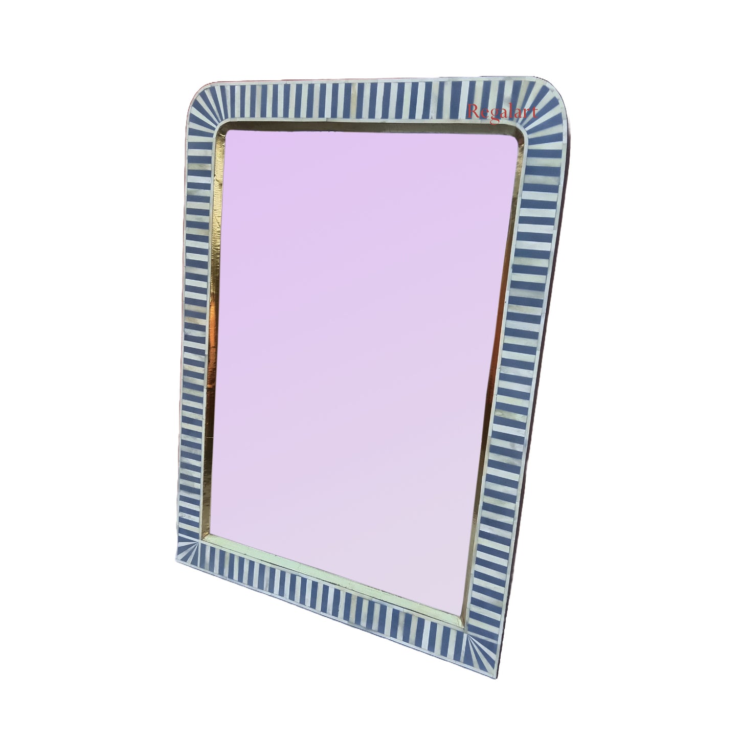 Waterfall Bone Inlay Wall Mirror Frame Handmade Bedroom Bathroom Living Room Wall Decor Mirror Frame
