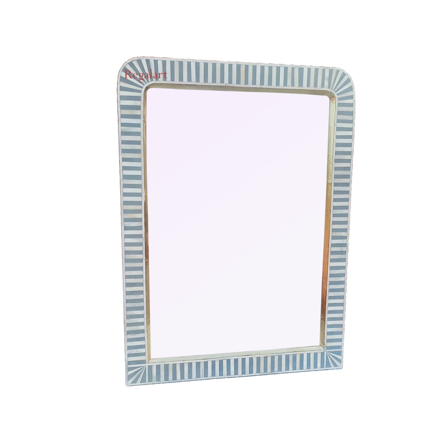 Waterfall Bone Inlay Wall Mirror Frame Handmade Bedroom Bathroom Living Room Wall Decor Mirror Frame