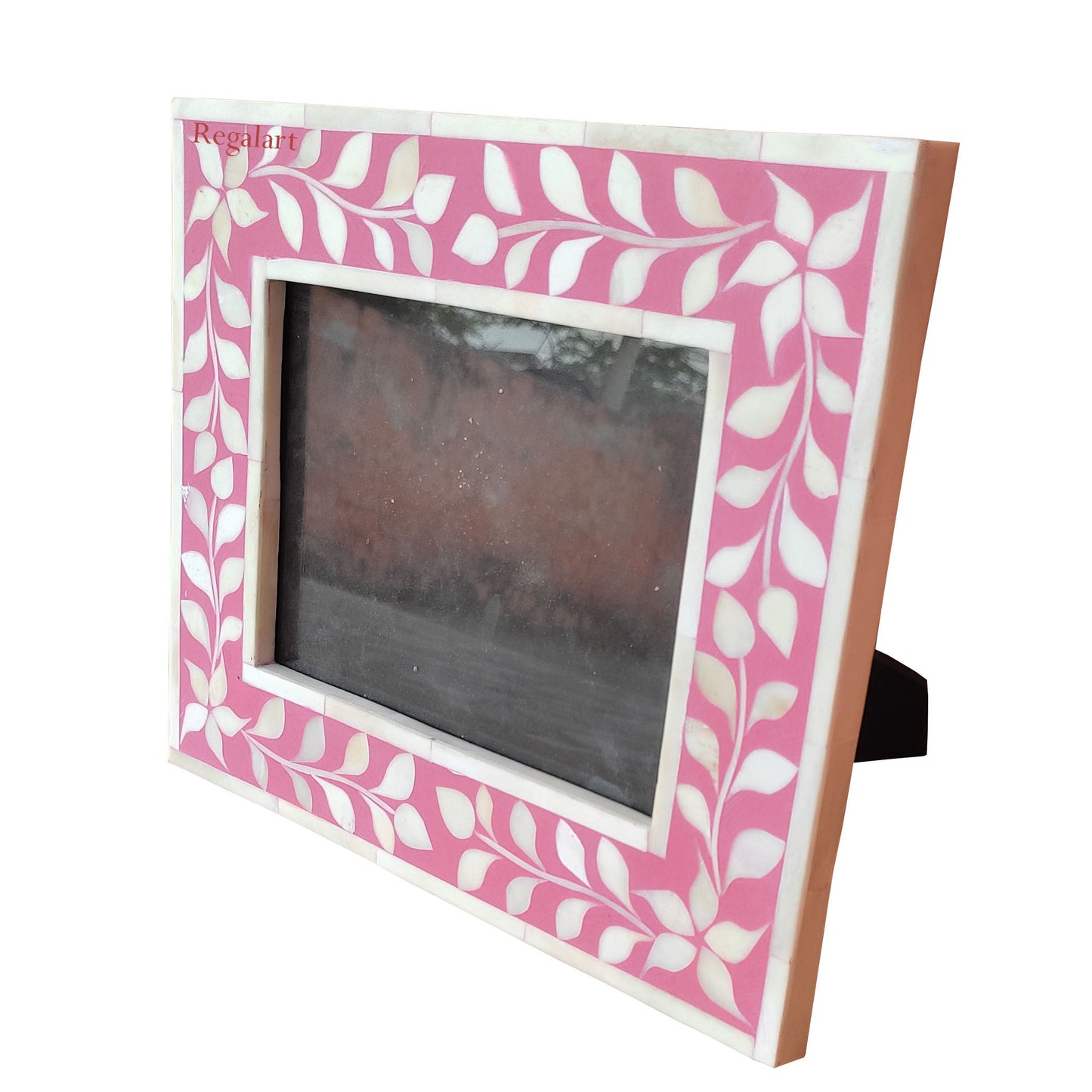Bone Inlay Photo Frame floral Patten handmade Picture Frame bedroom decor art