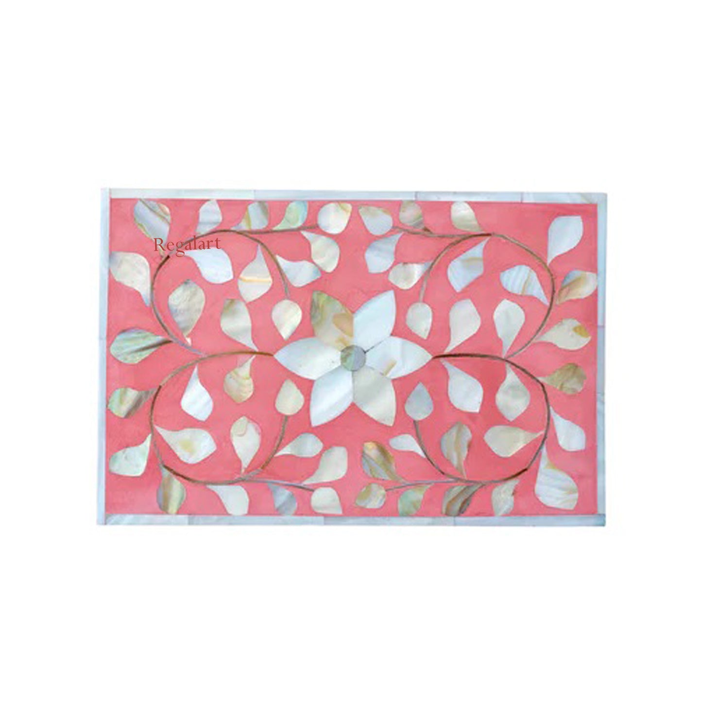 Mother of pearl Inlay Jewelry Box With a Floral Design Storage Handmade For Home Decor Gift Box