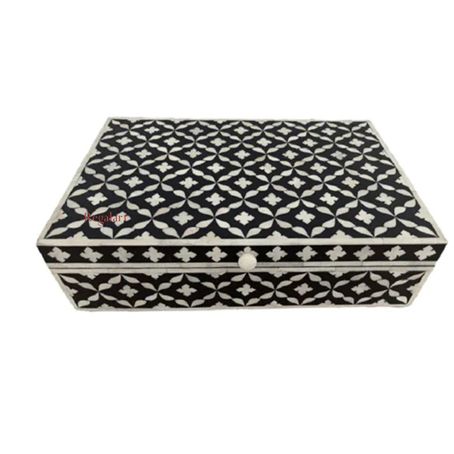 Bone Inlay jewelry box vintage box style Handmade Christmas gifts