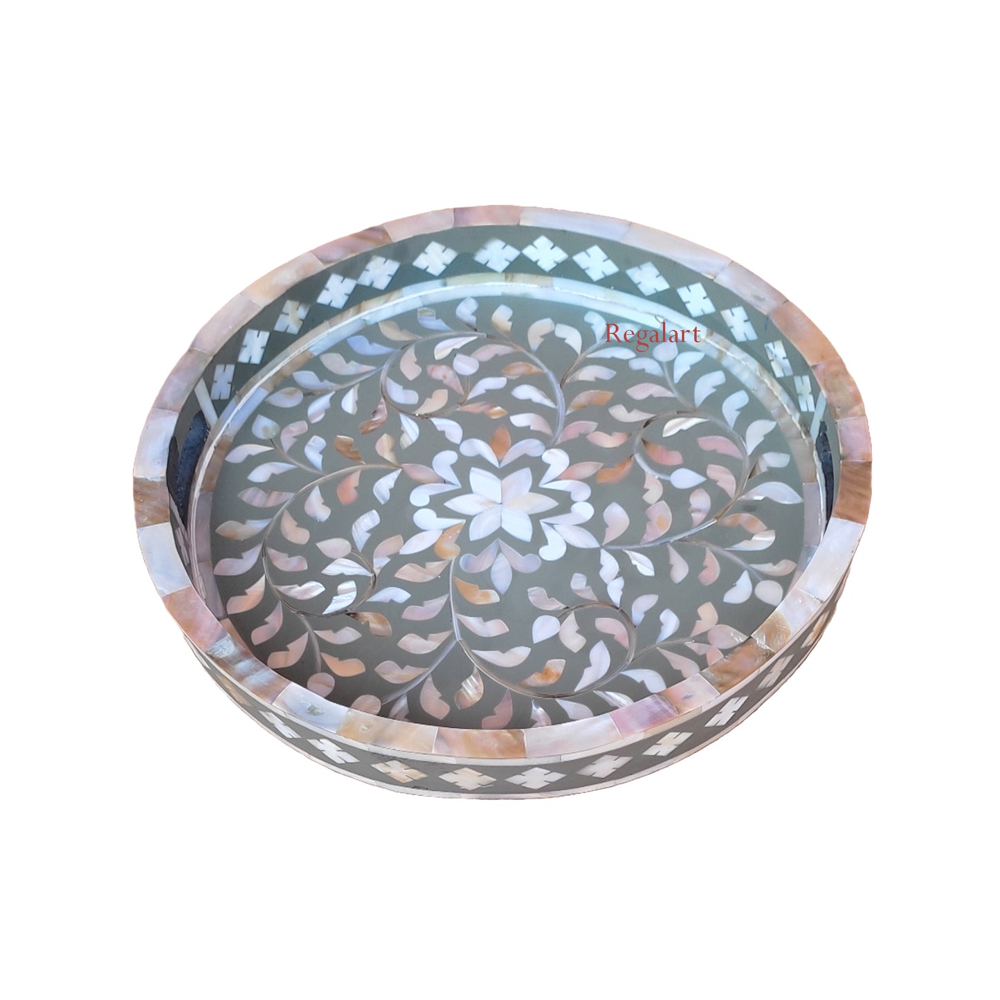 Mother of Pearl Inlay Kitchen Serving Tray For, Dining Table, Home Decor, Breakfast, and Coffee Tray