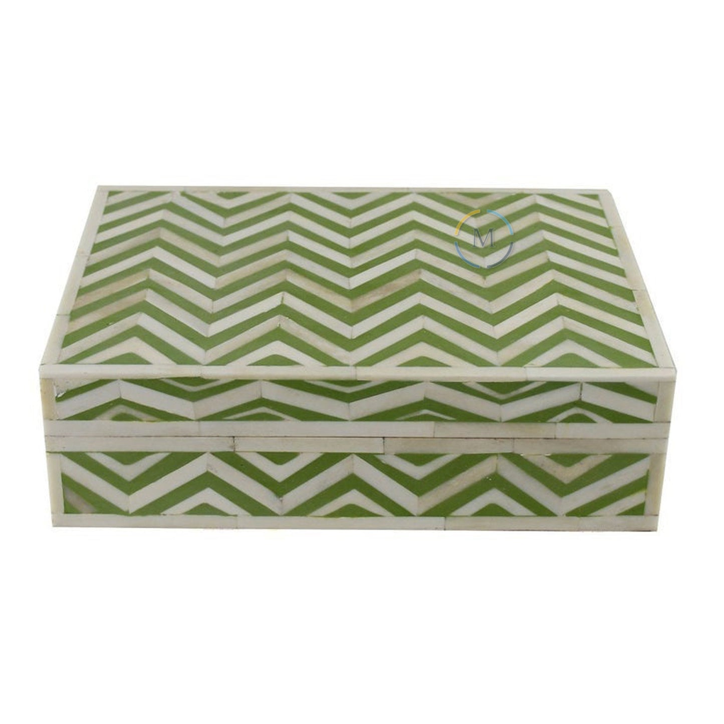 Vintage Bone Inlay jewelry Box handmade Storage Box Home Decor Art