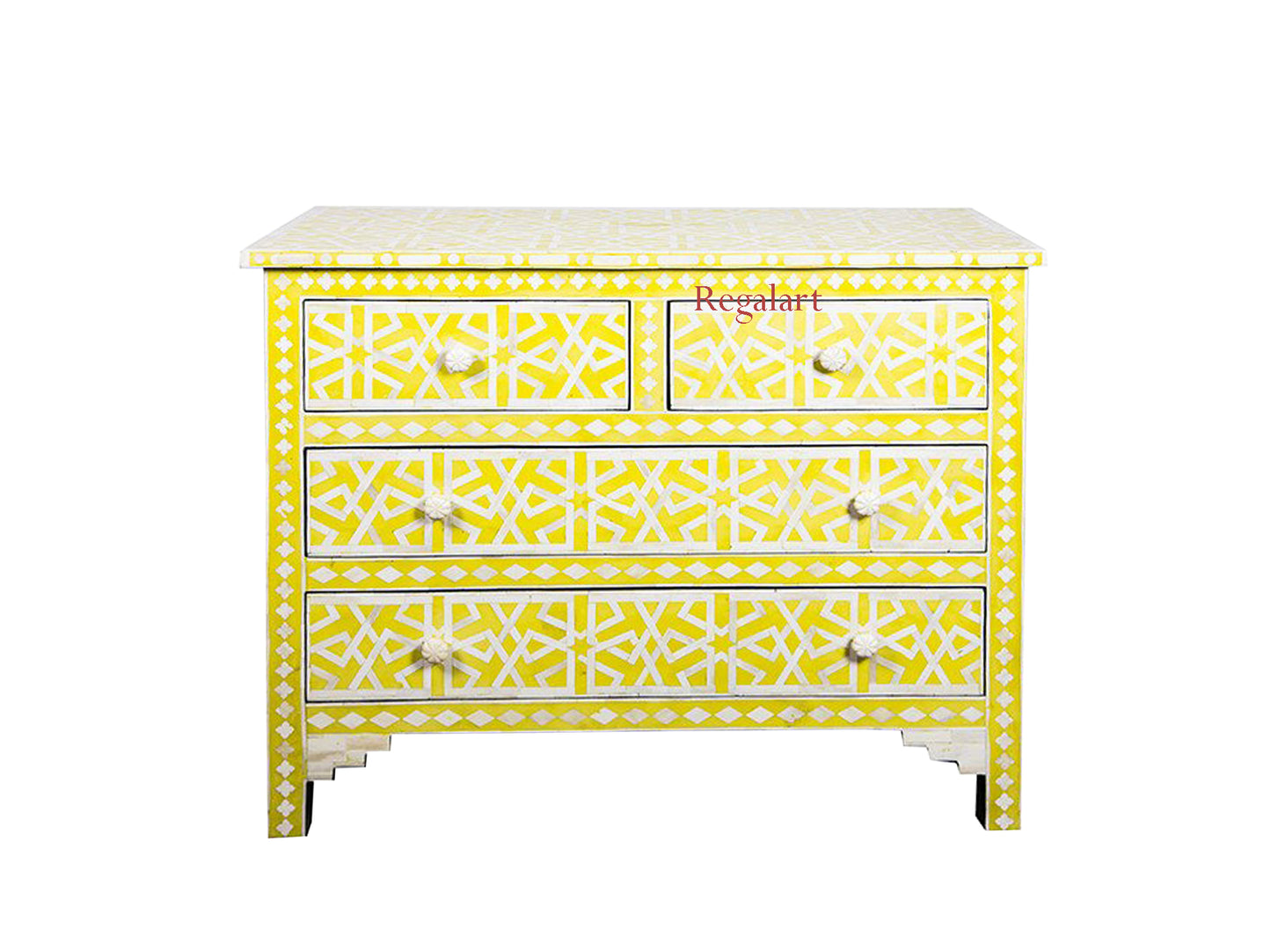 Bone inlay Optical Design Nine Drawer Dresser, Bone inlay 4 drawer chest , Bone Inlay Sideboard,Bone Inlay Chest of Drawer, Bone Furniture