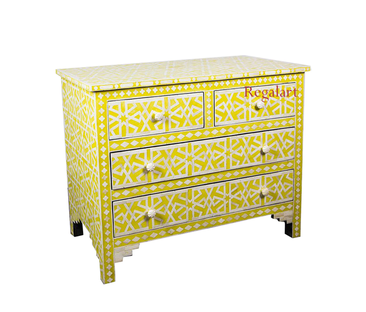 Bone inlay Optical Design Nine Drawer Dresser, Bone inlay 4 drawer chest , Bone Inlay Sideboard,Bone Inlay Chest of Drawer, Bone Furniture