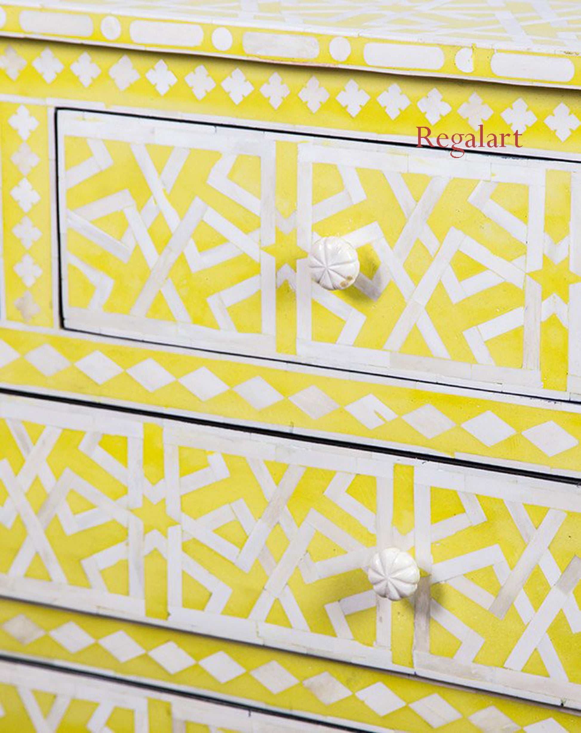 Bone inlay Optical Design Nine Drawer Dresser, Bone inlay 4 drawer chest , Bone Inlay Sideboard,Bone Inlay Chest of Drawer, Bone Furniture