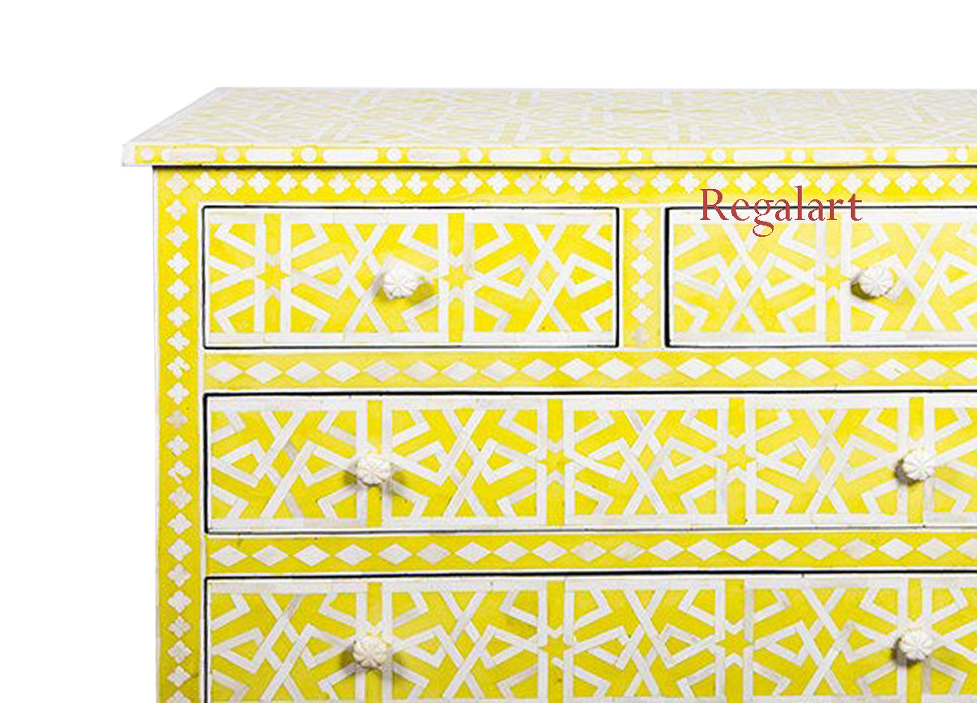 Bone inlay Optical Design Nine Drawer Dresser, Bone inlay 4 drawer chest , Bone Inlay Sideboard,Bone Inlay Chest of Drawer, Bone Furniture