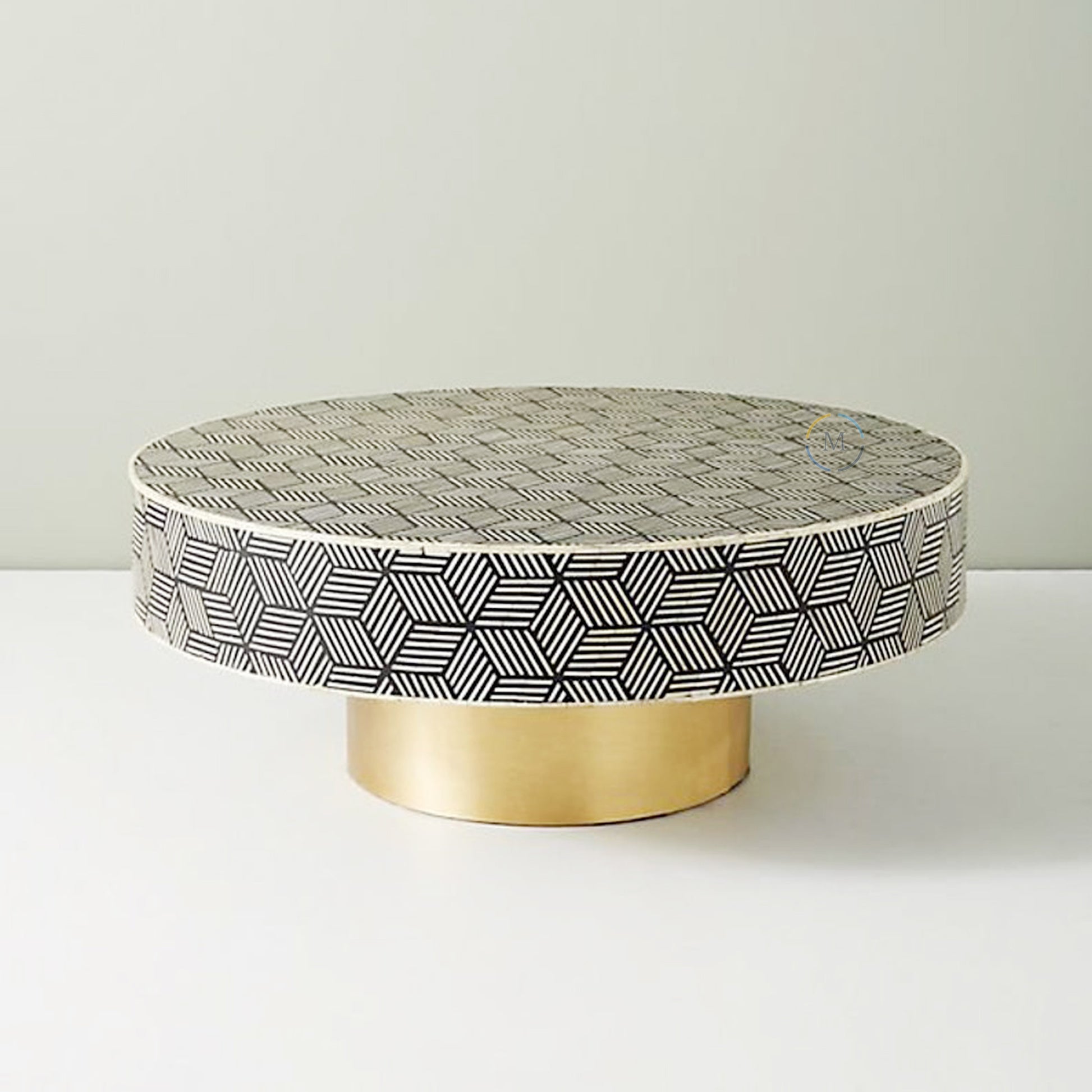 Coffee Table Center Table Handmade Bone Inlay Home Decor