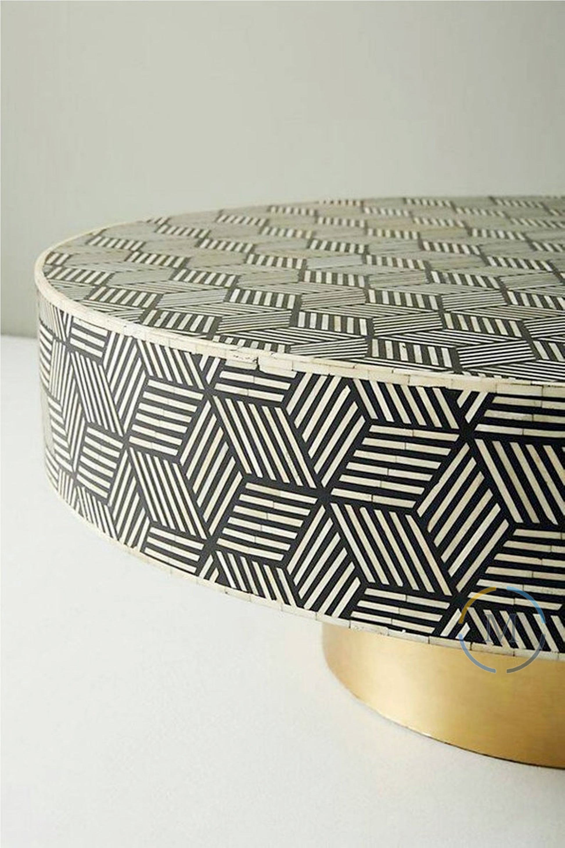 Coffee Table Center Table Handmade Bone Inlay Home Decor