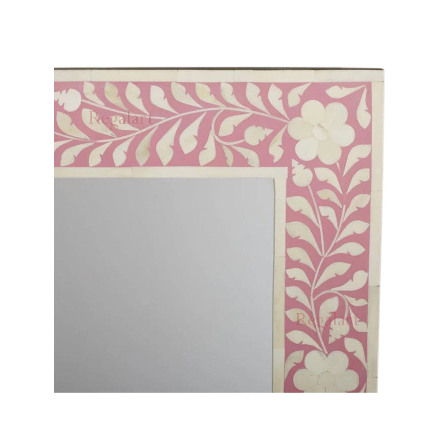 Bone Inlay Wall Mirror Frame Decorative Handmade Home Decor Art