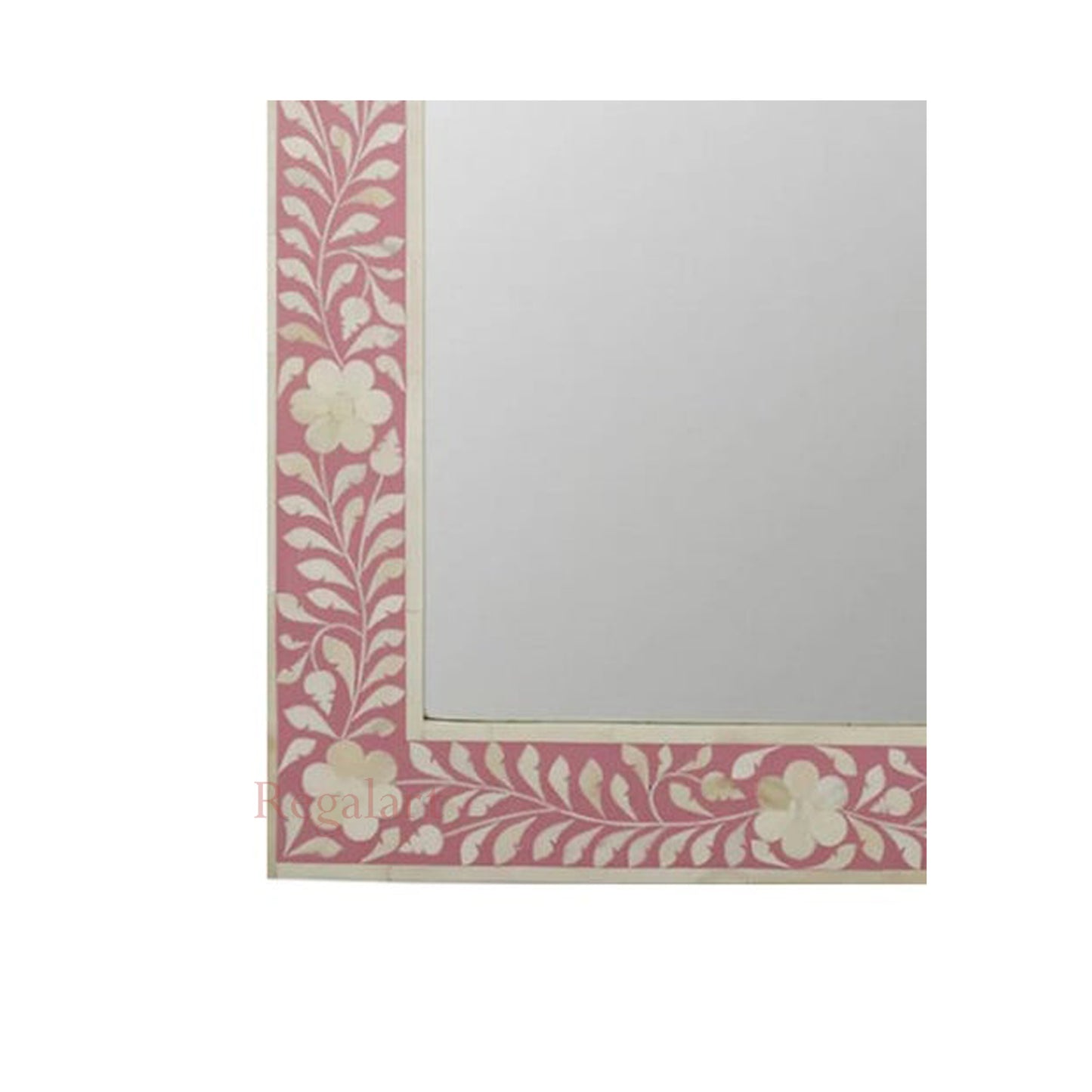 Bone Inlay Wall Mirror Frame Decorative Handmade Home Decor Art