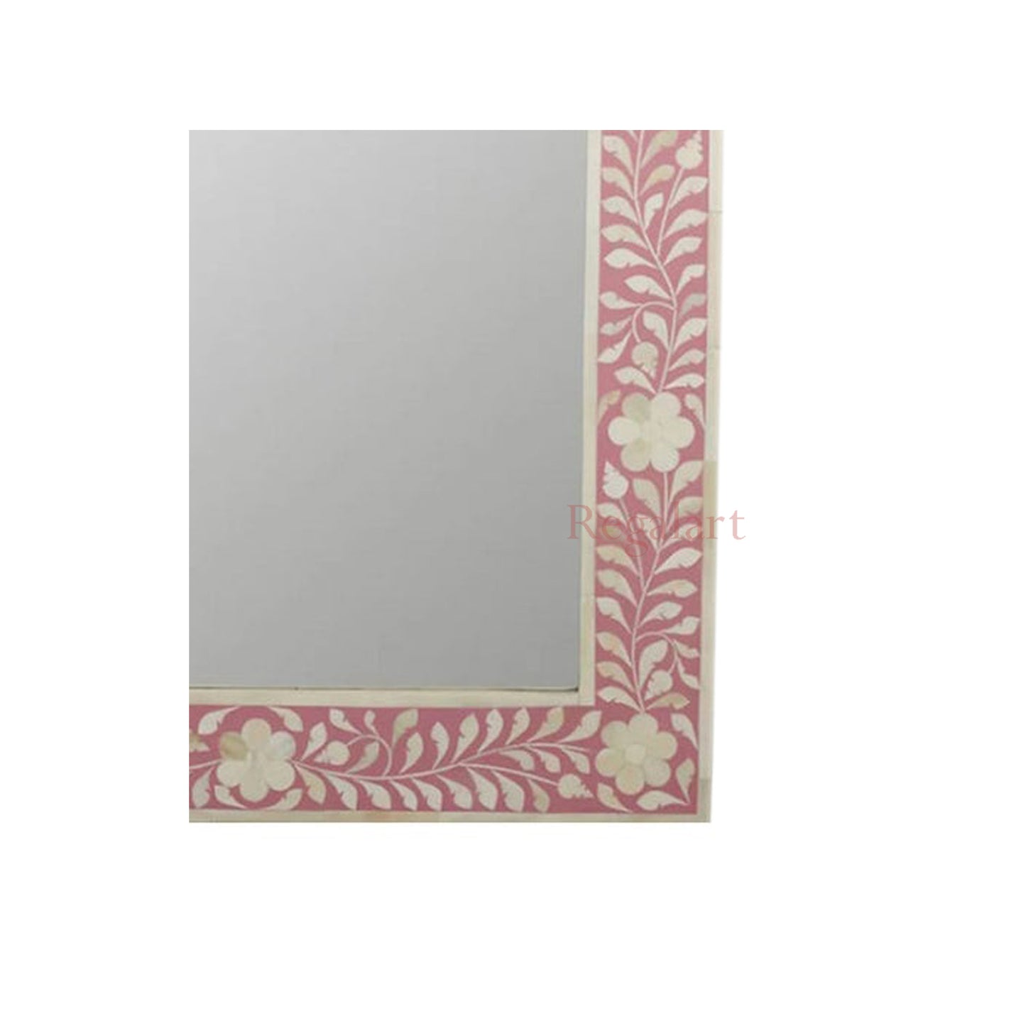 Bone Inlay Wall Mirror Frame Decorative Handmade Home Decor Art
