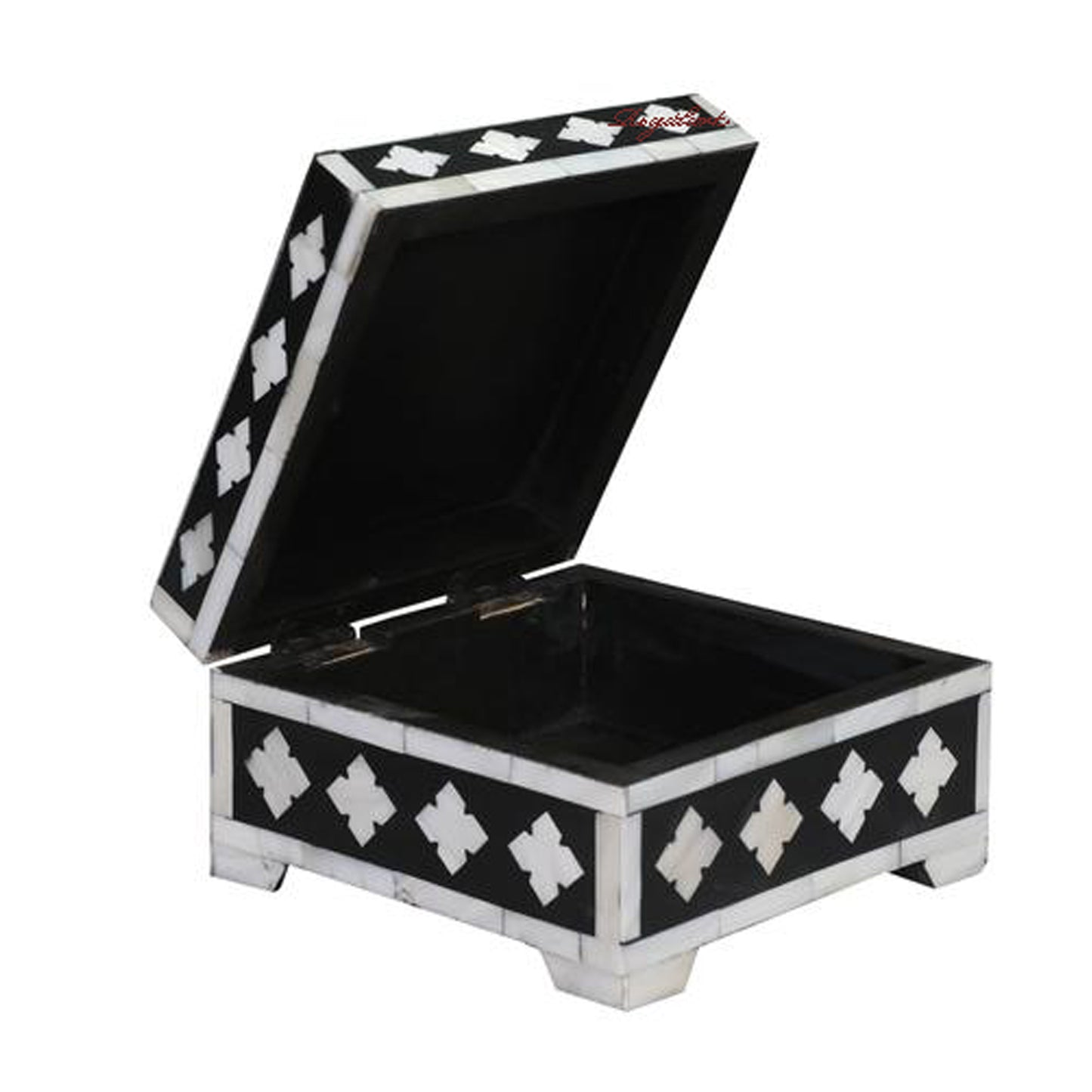 Mother of pearl Inlay Box Gift Jewelry Storage Vintage Art Christmas