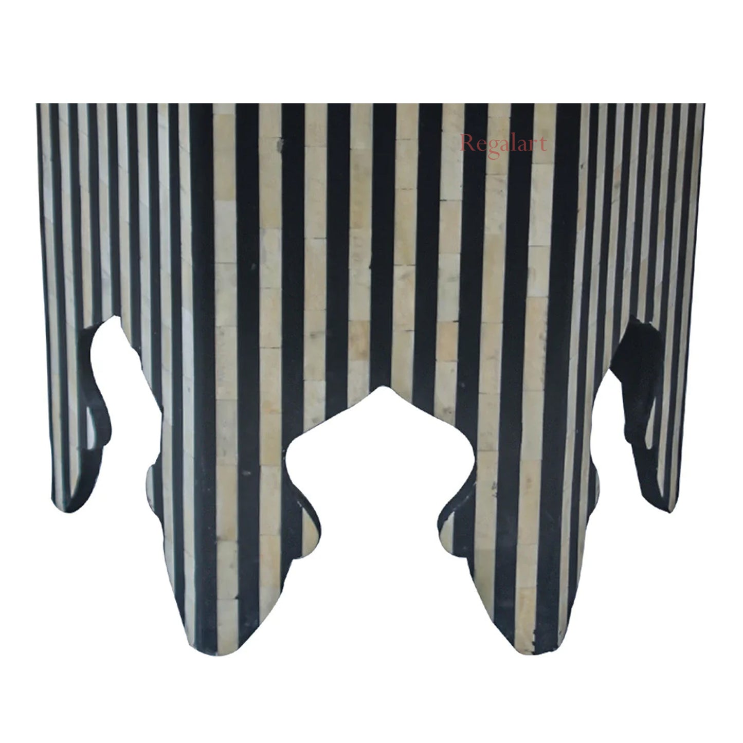 Bone Inlay Unique Pettan Table Decorative Design Side Table Stool Home Decor Art