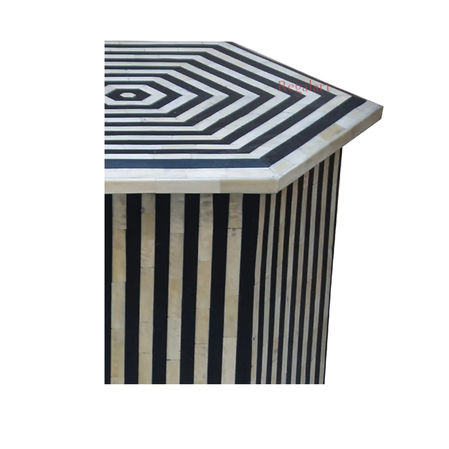 Bone Inlay Unique Pettan Table Decorative Design Side Table Stool Home Decor Art