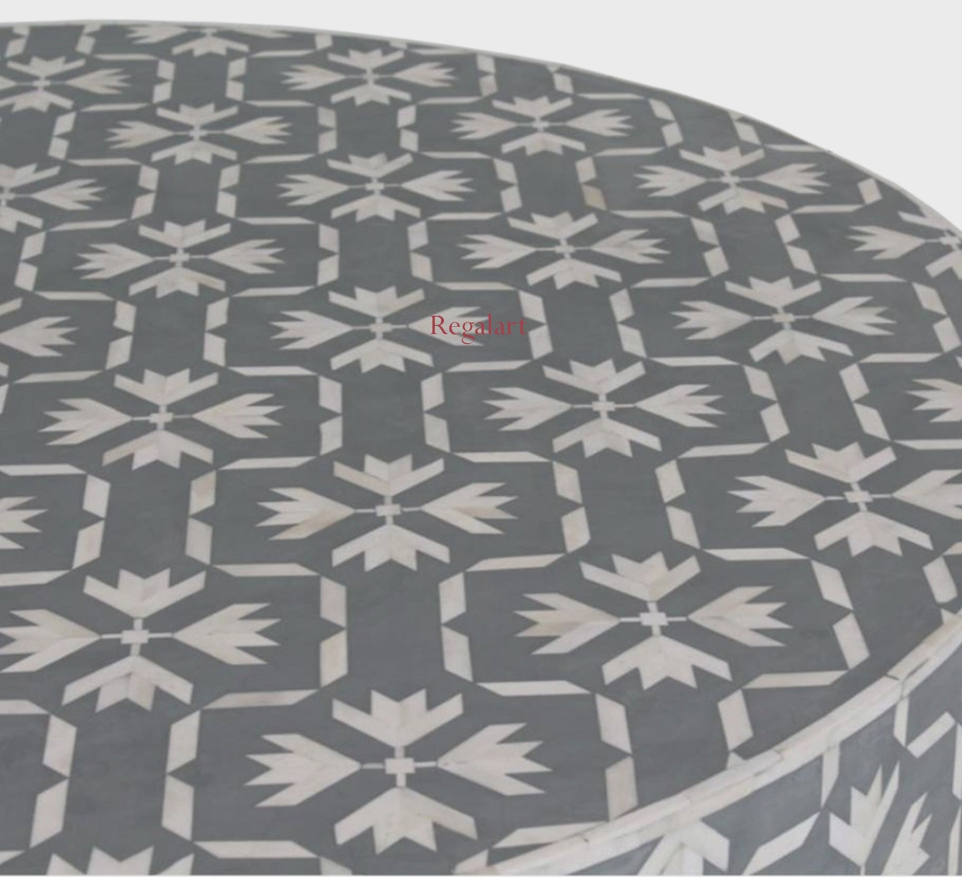Bone Inlay Unique Design Round Coffee Table Home decor