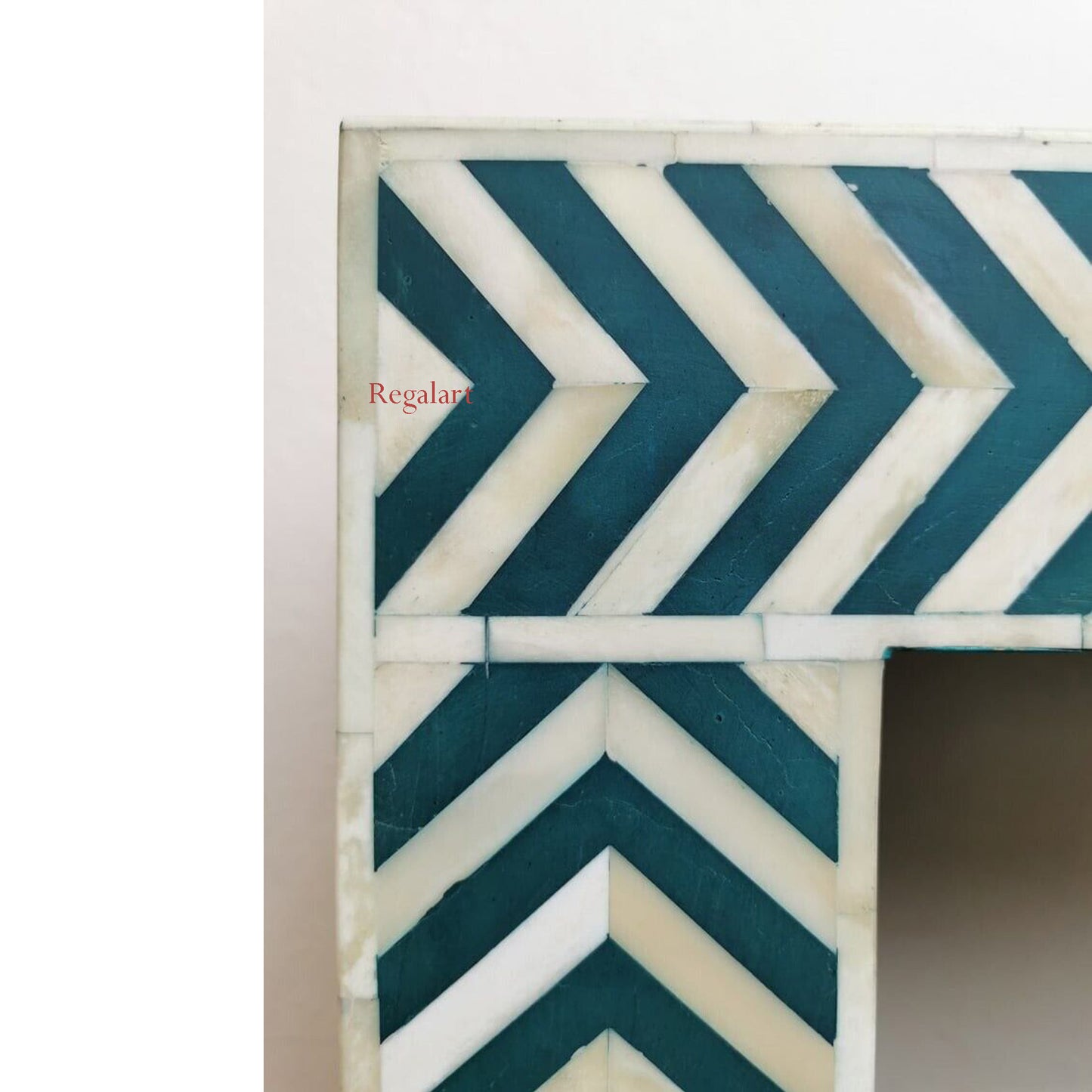 Bone Inlay Console Table Unique Patten Living Room Table Home Decor Art