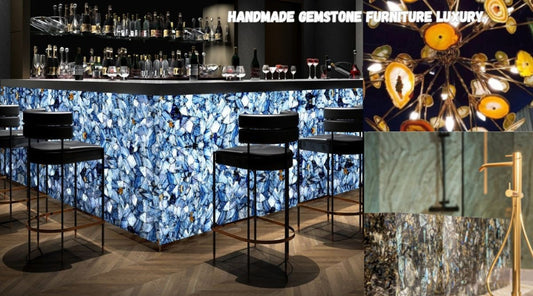 Handmade gemstone home decor and furniture can change the look of your space. It's timeless elegance for people who love interiors.