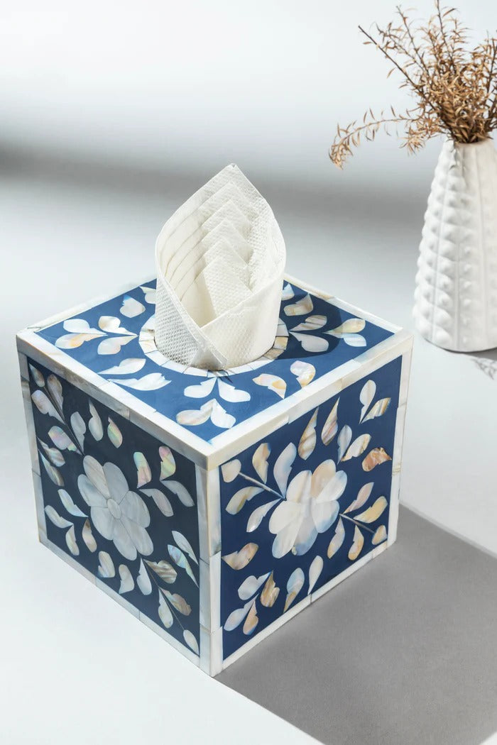 Bone Inlay Tissue Box