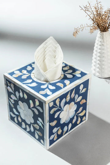 Bone Inlay Tissue Box