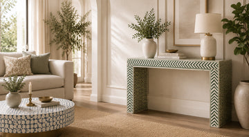 Bone Inlay Console Tables