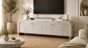 Bone Inlay Media Console