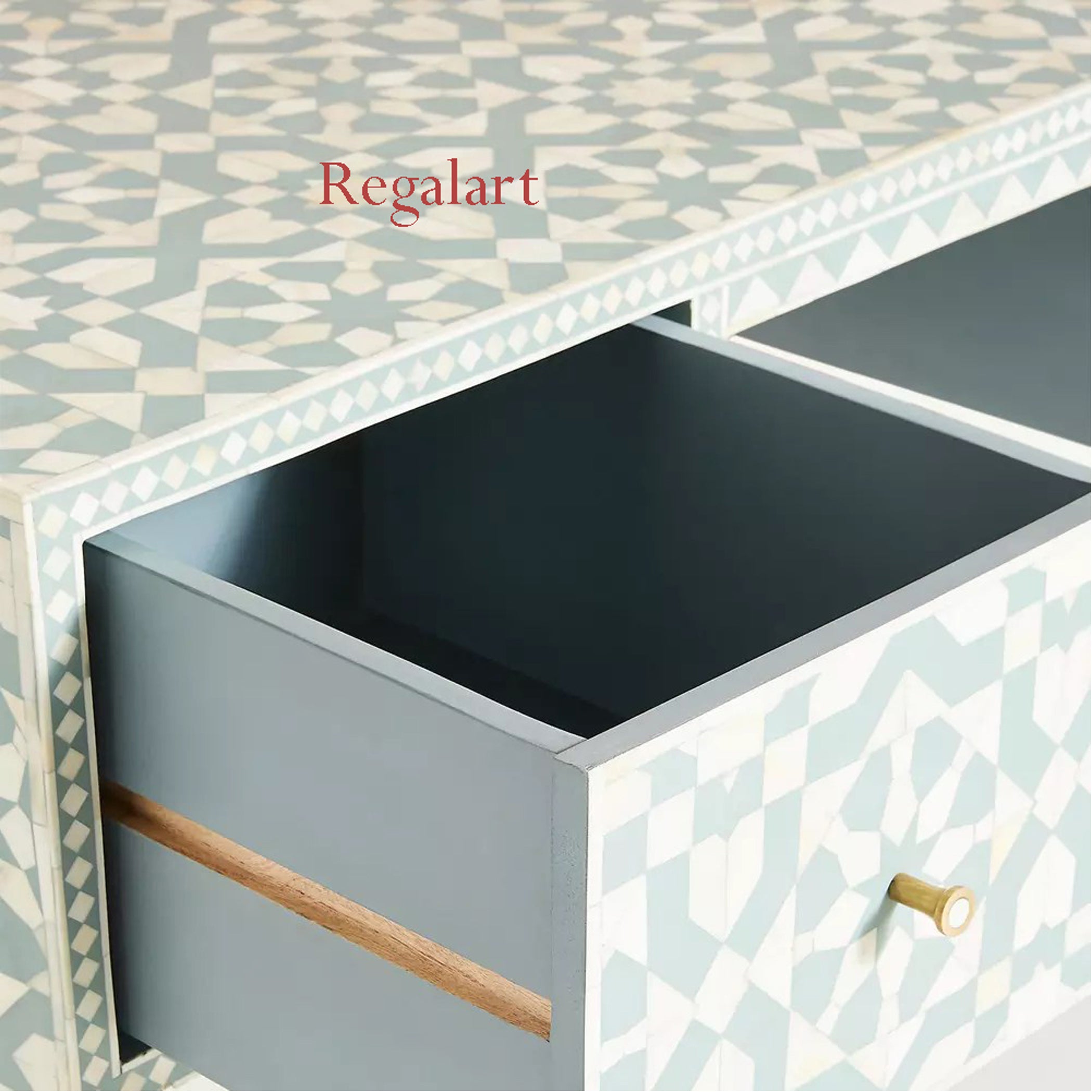 Bone Inlay Work Desk, Bone Inlay Laptop Table Study Table Bedroom Decor Table